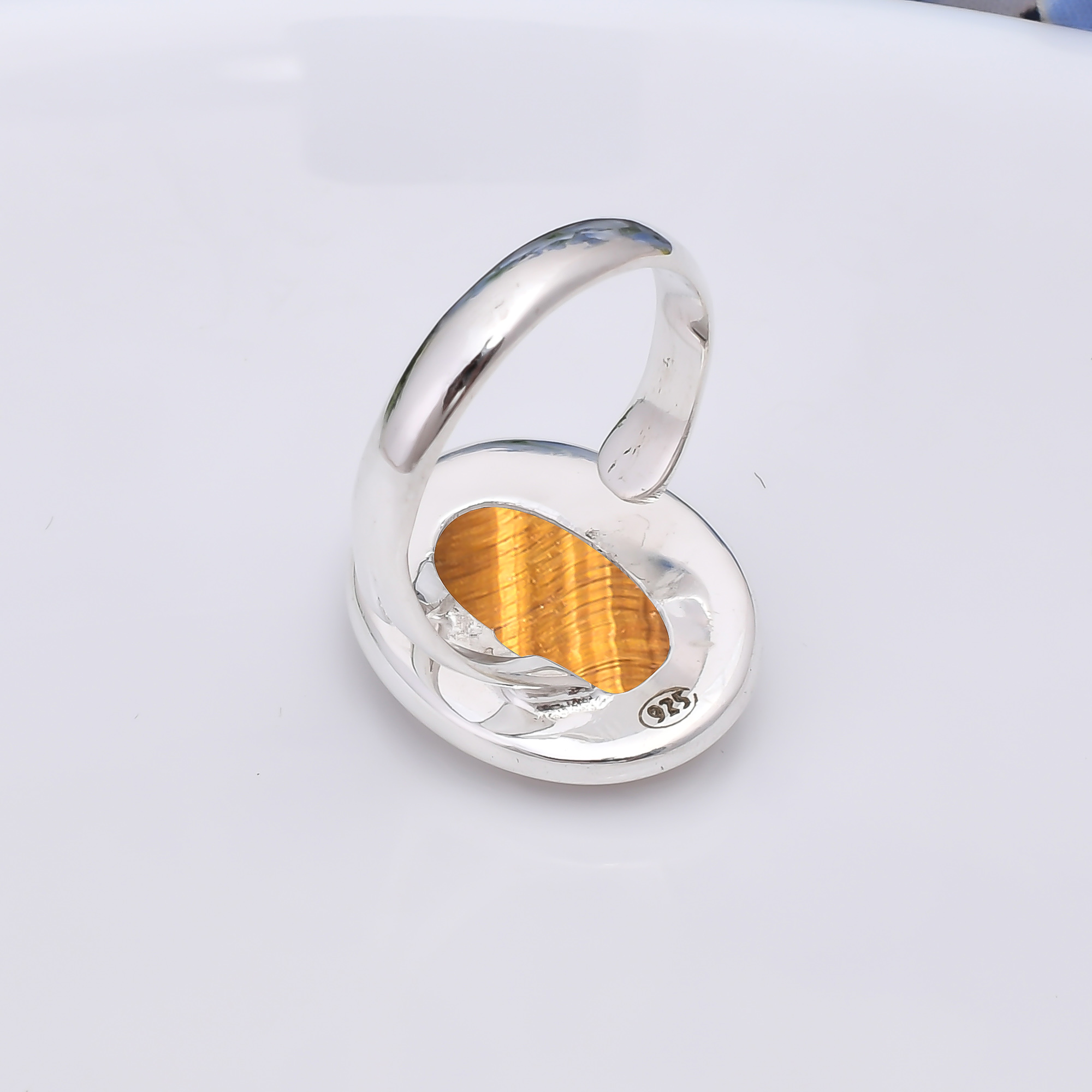 Yellow Tiger Eye - South Africa 925 Sterling Silver Ring