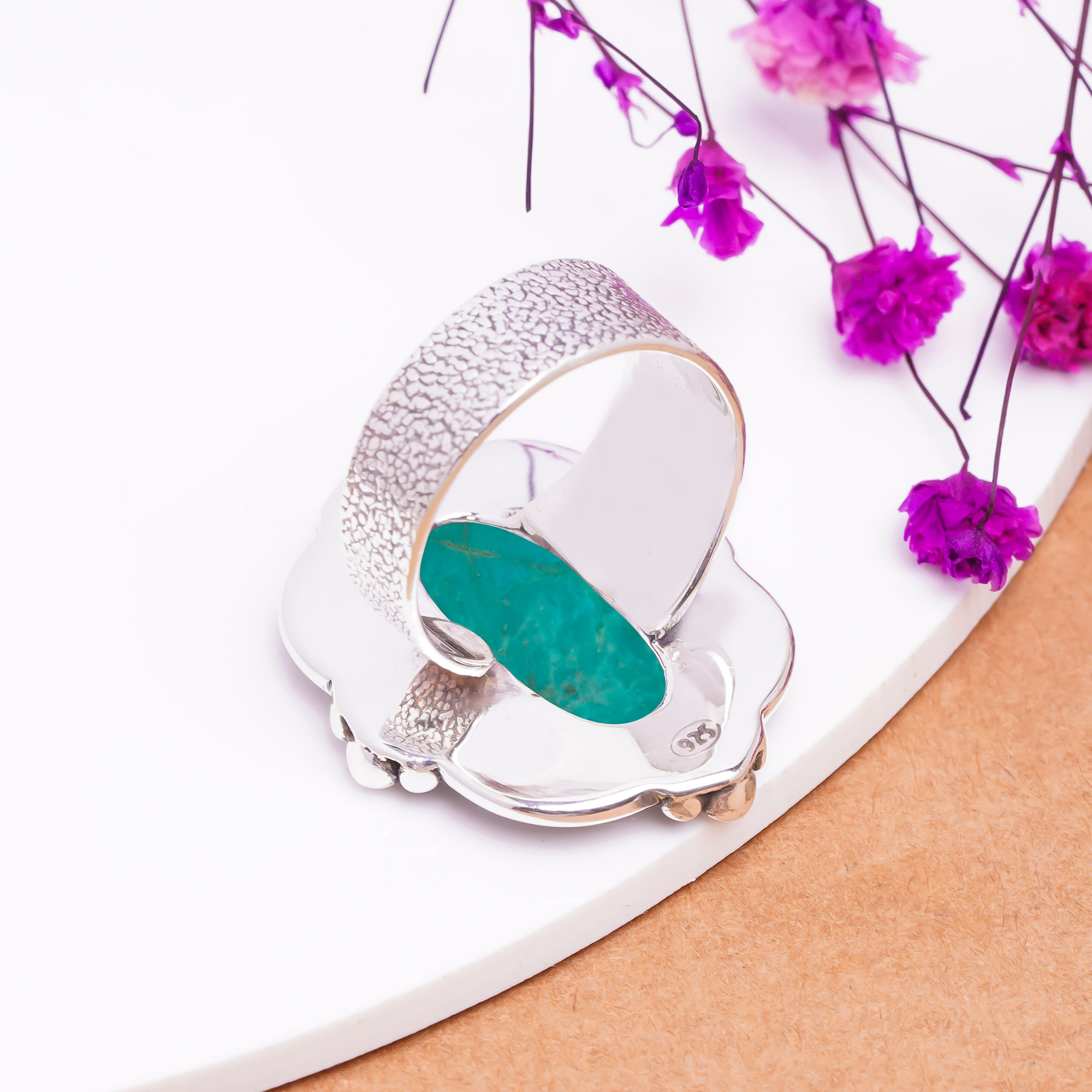 Turquoise - Tibet 925 Sterling Silver Ring