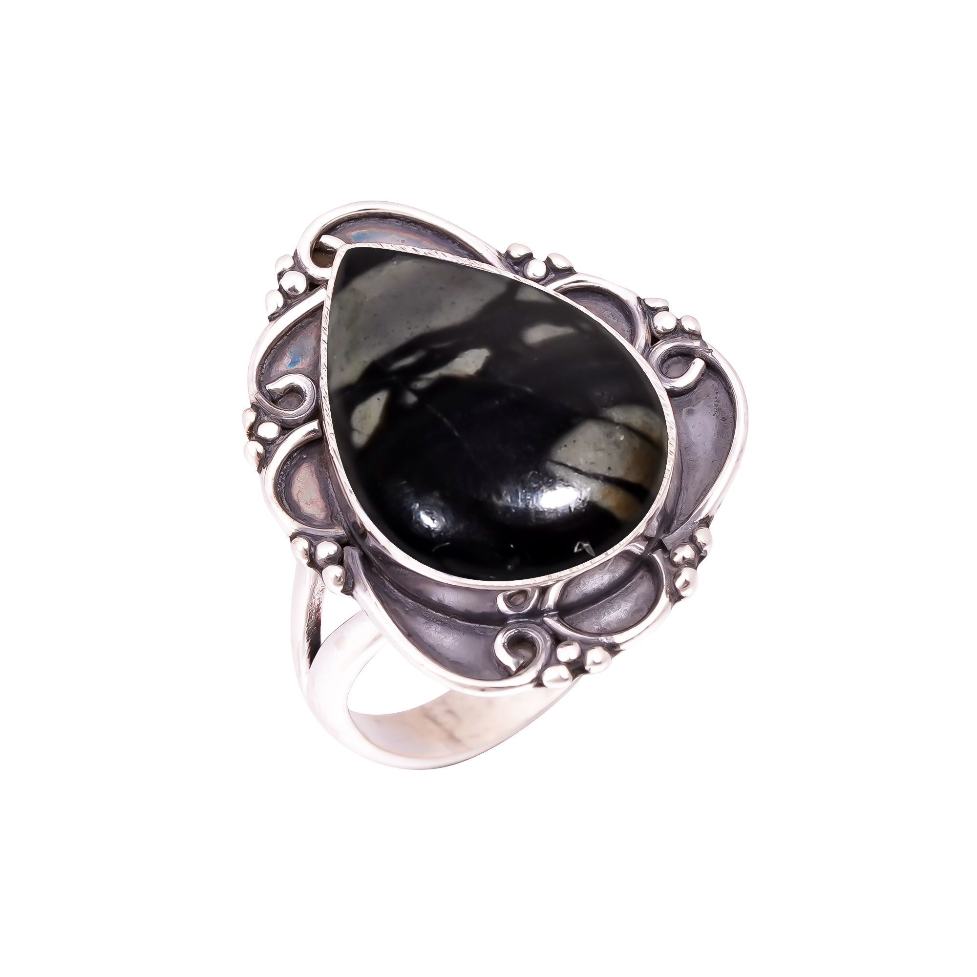 Picasso Jasper - Utah Gemstone 925 Sterling Silver Ring