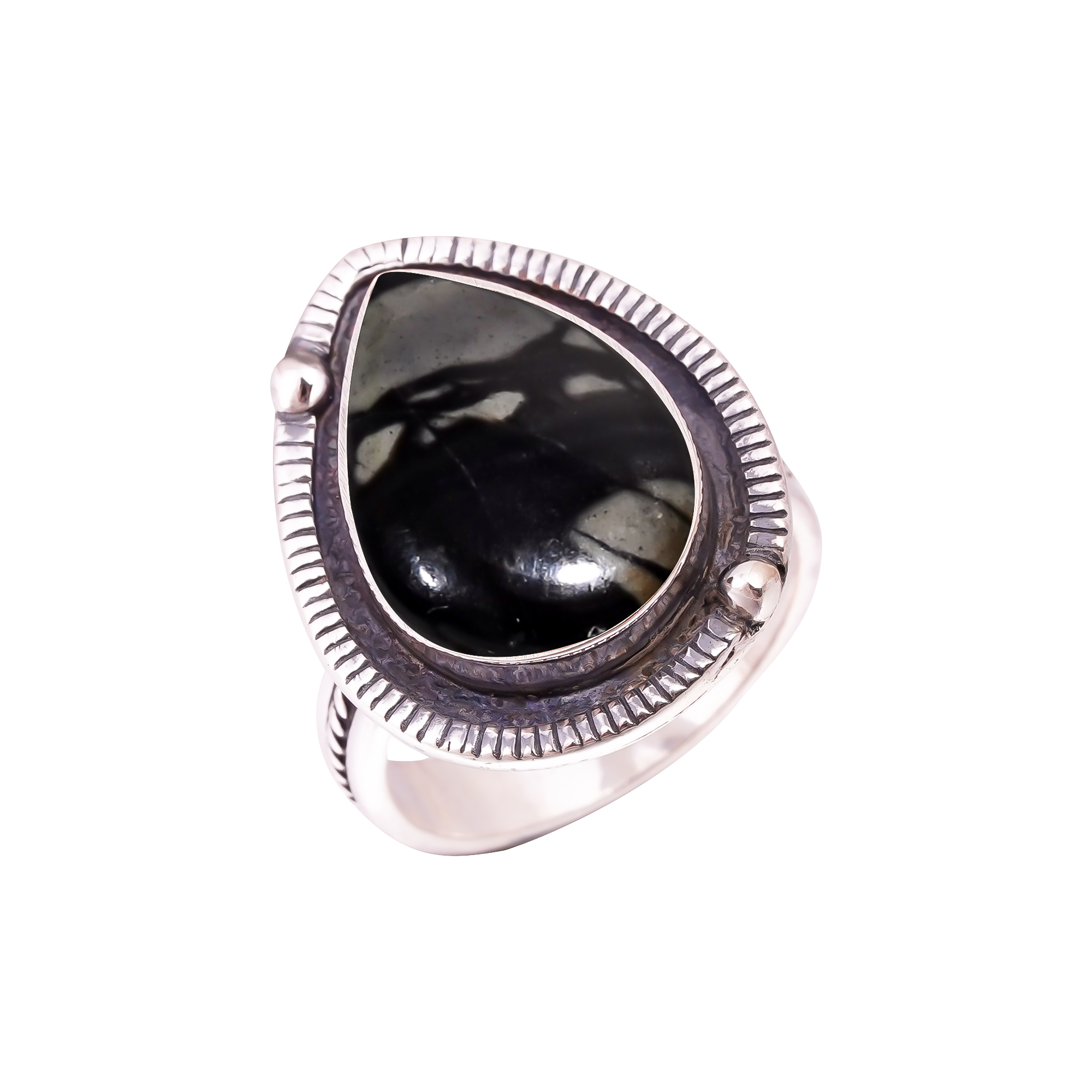 Picasso Jasper - Utah Gemstone 925 Sterling Silver Ring