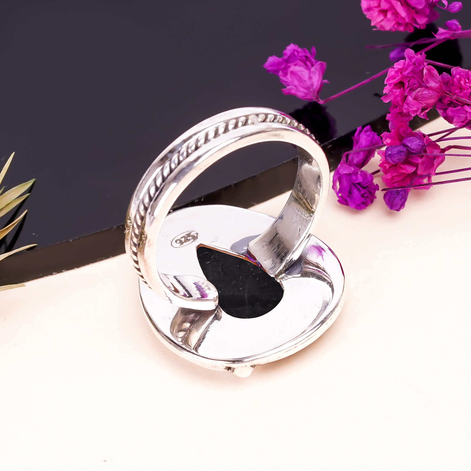 Picasso Jasper - Utah Gemstone 925 Sterling Silver Ring