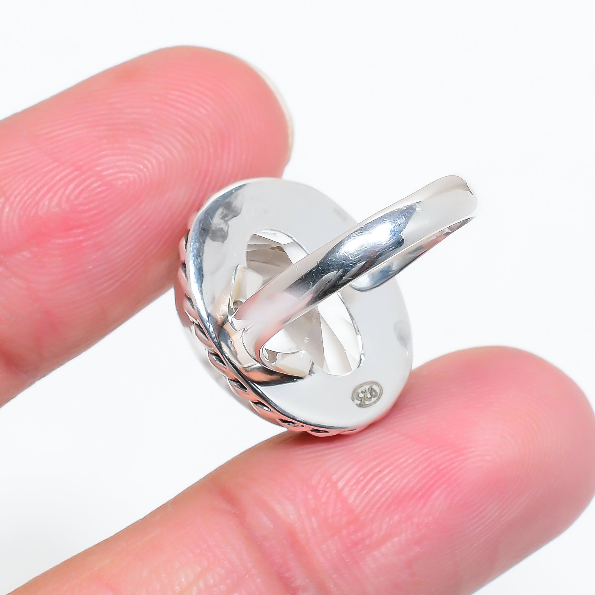 White Topaz - Simulated 925 Sterling Silver Ring