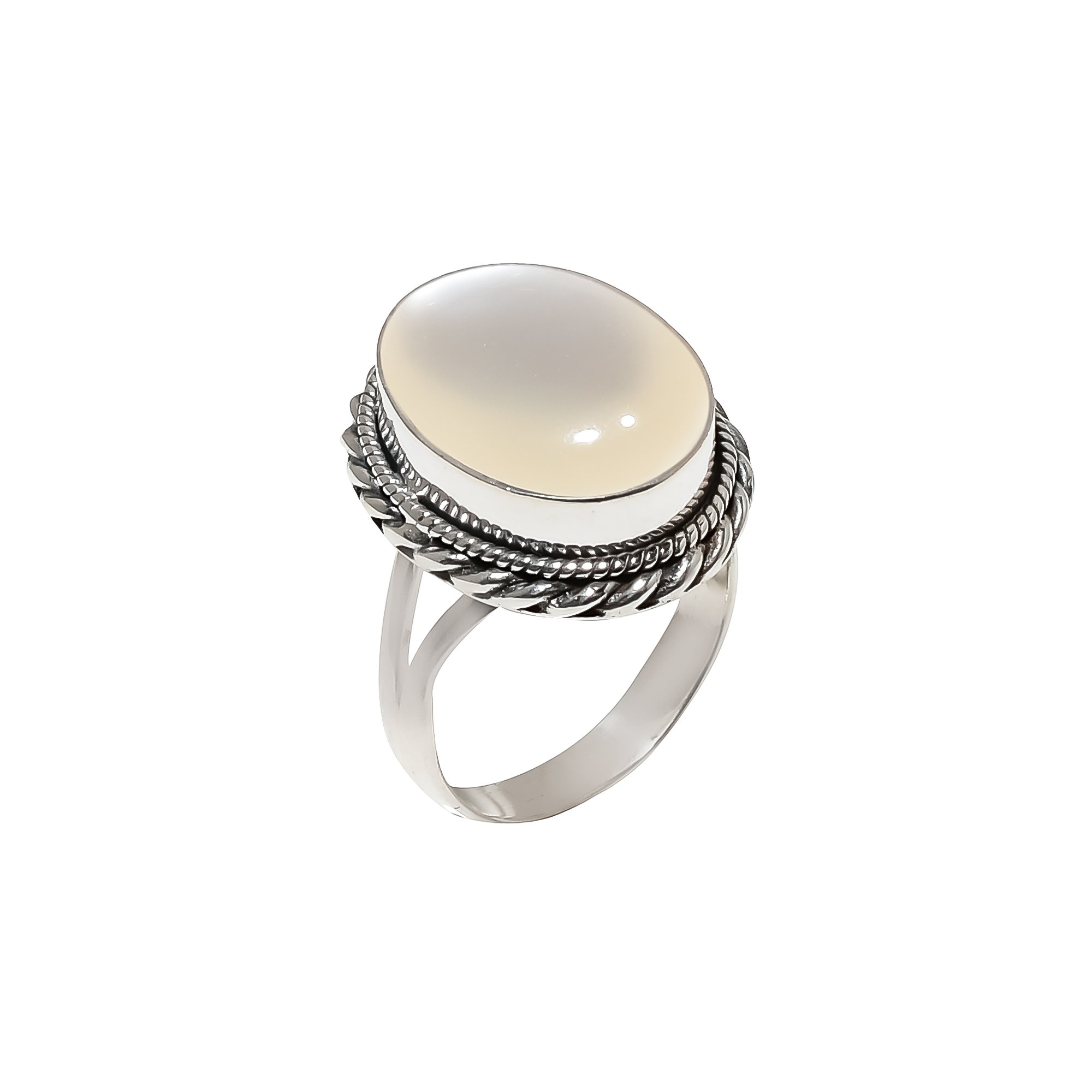 Mabe Pearl - Simulated 925 Sterling Silver Ring