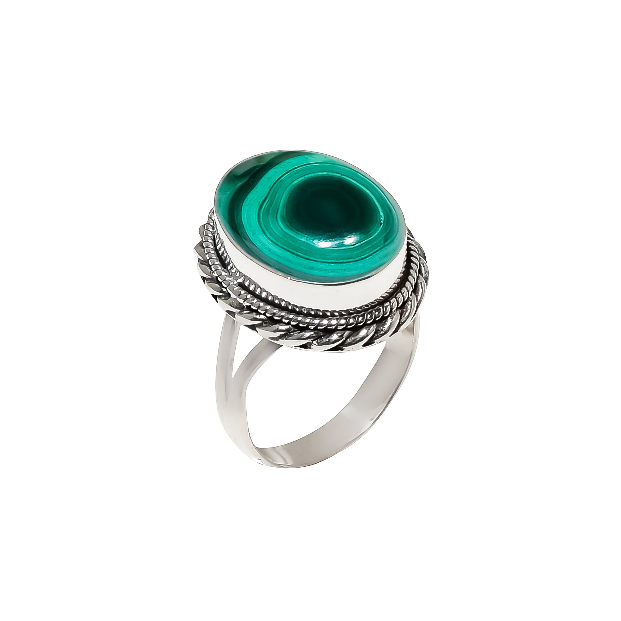 Malachite - Congo 925 Sterling Silver Ring