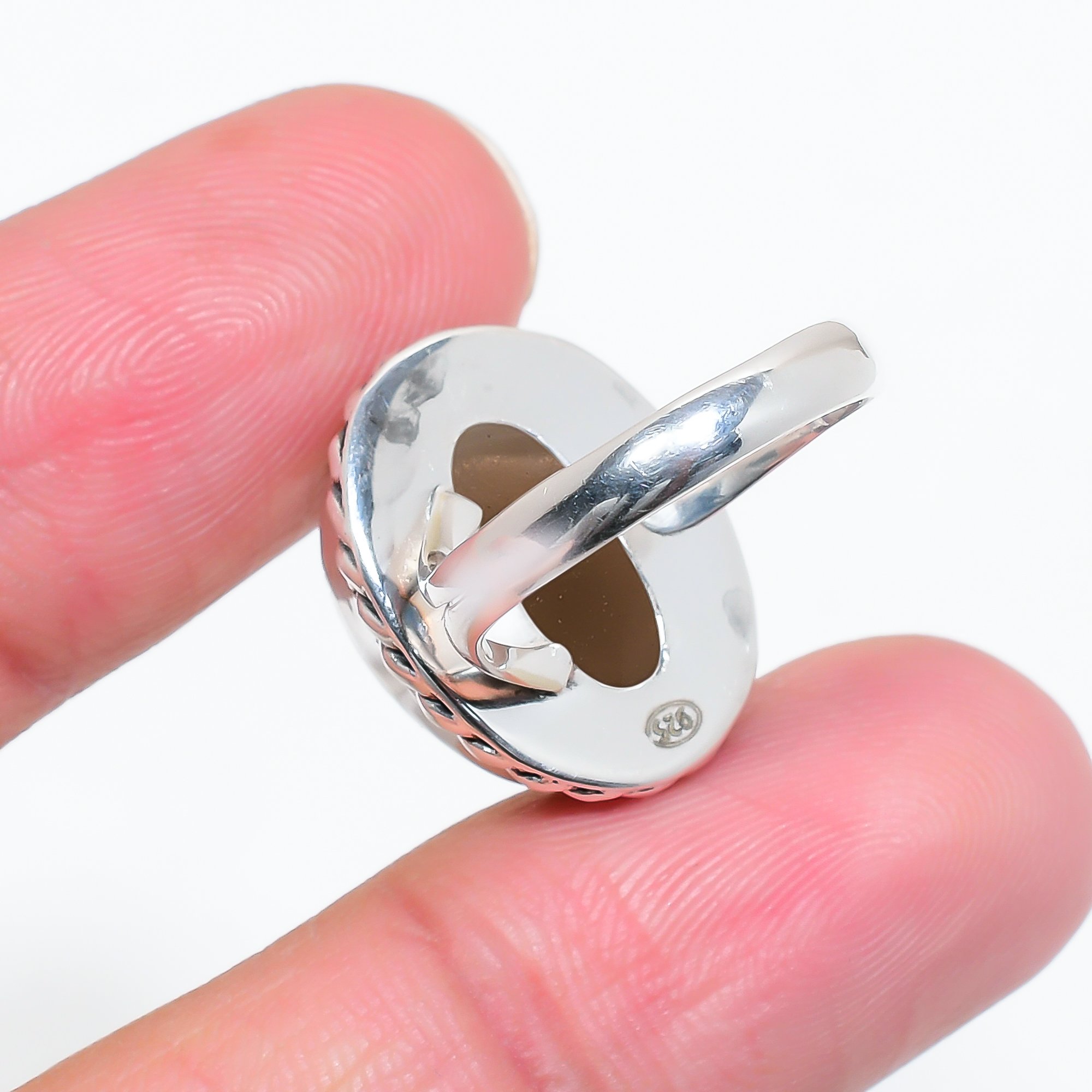 Smoky Quartz - Brazil 925 Sterling Silver Ring