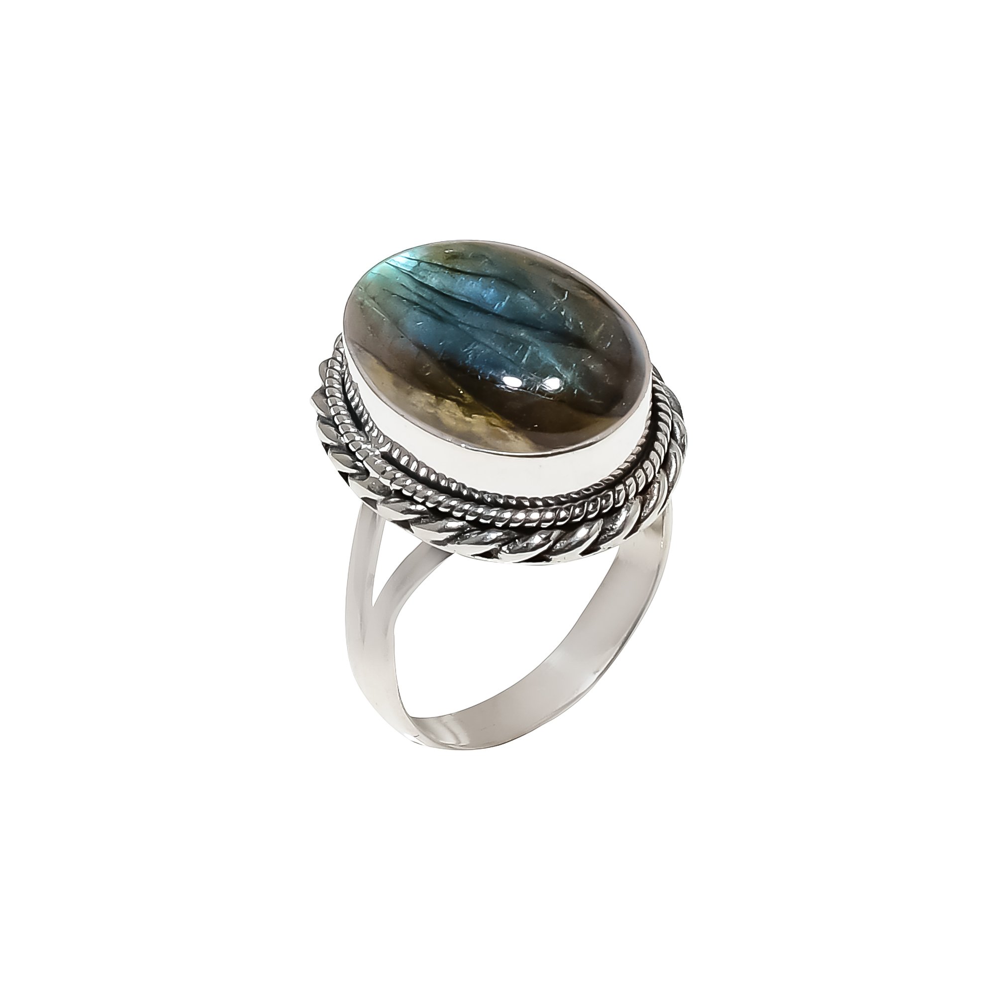 Labradorite - Madagascar 925 Sterling Silver Ring