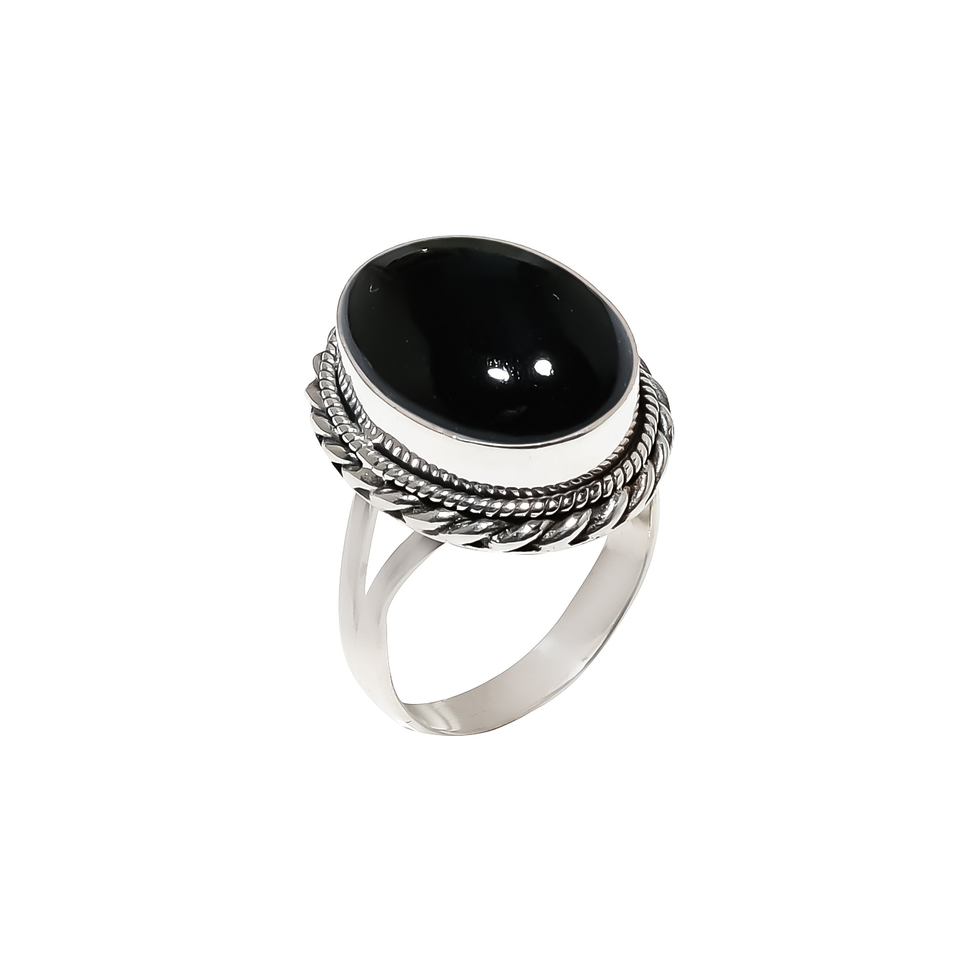 Black Onyx - Brazil 925 Sterling Silver Ring
