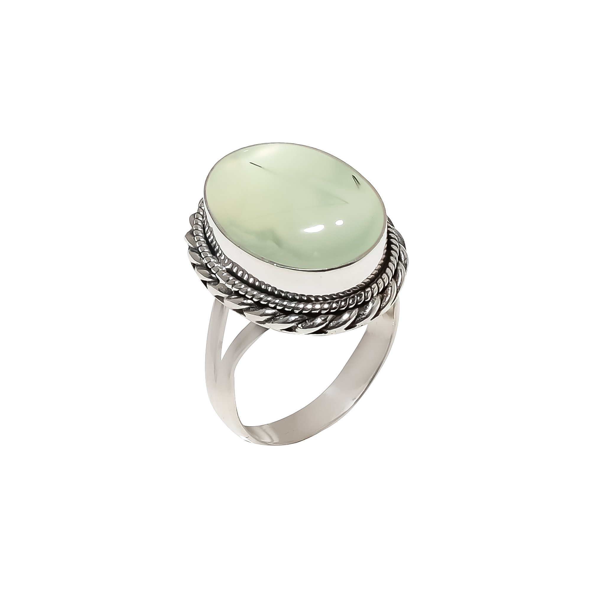 Prehnite - South Africa 925 Sterling Silver Ring