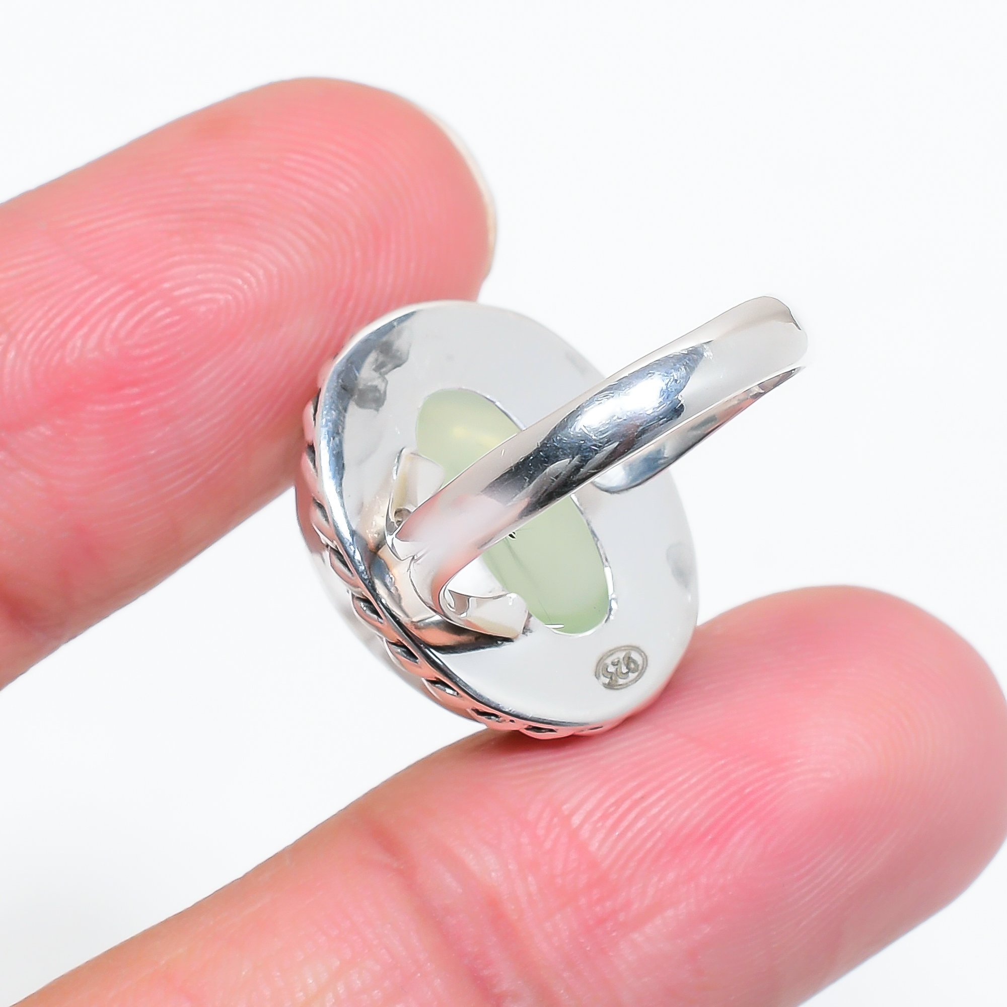 Prehnite - South Africa 925 Sterling Silver Ring