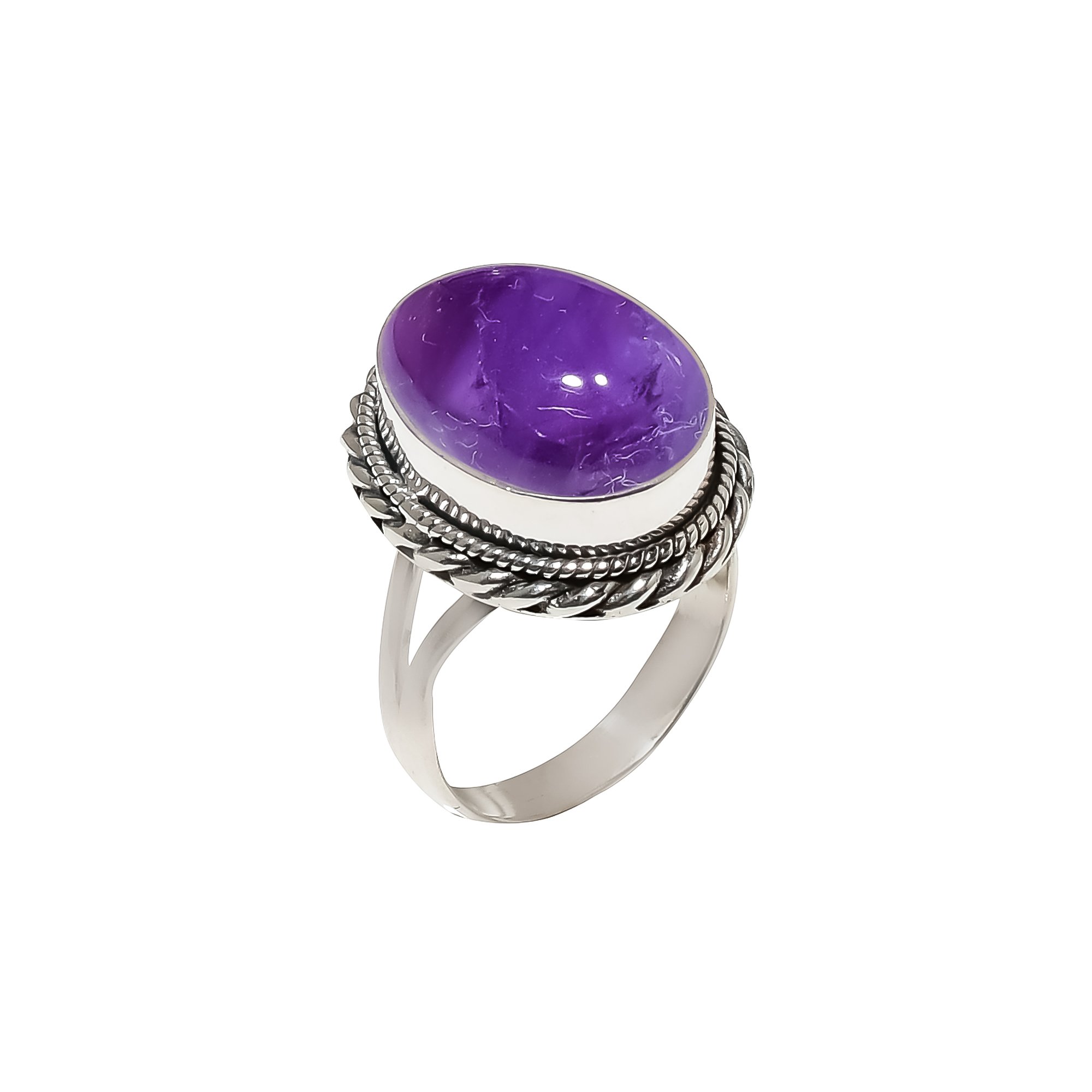 Purple Amethyst - Mashamba 925 Sterling Silver Ring