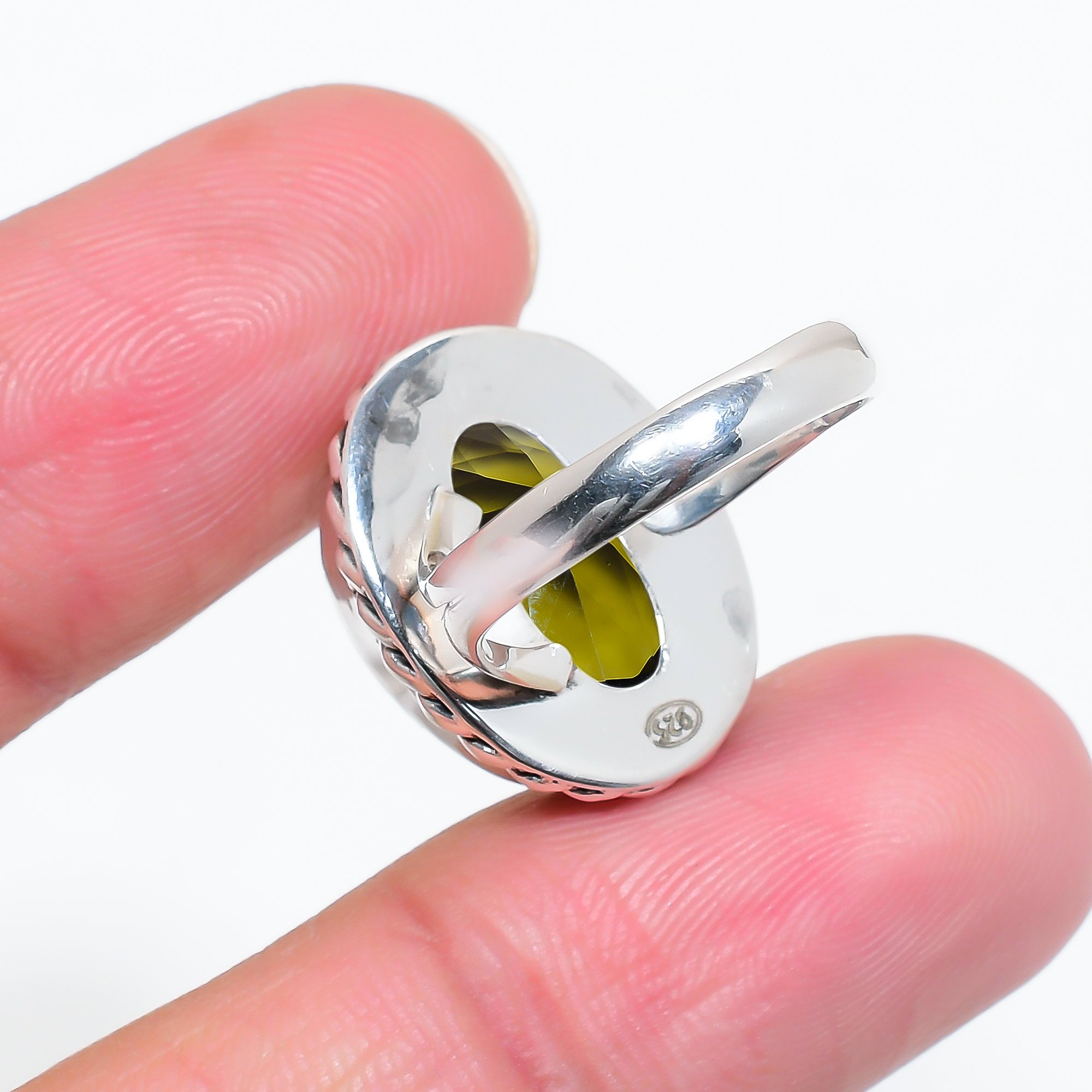 Smokey - Simulated 925 Sterling Silver Ring