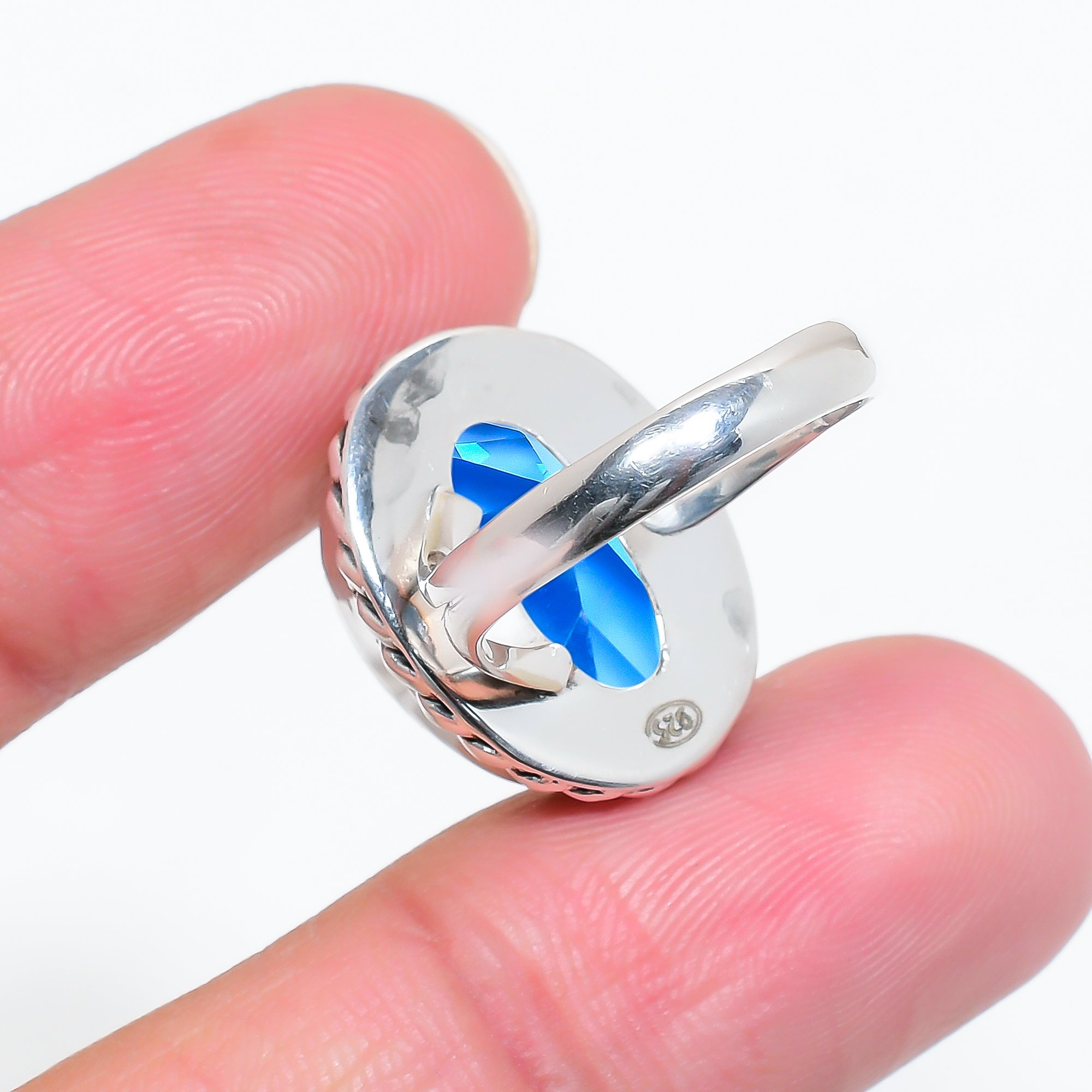 Tanzanite - Simulated 925 Sterling Silver Ring