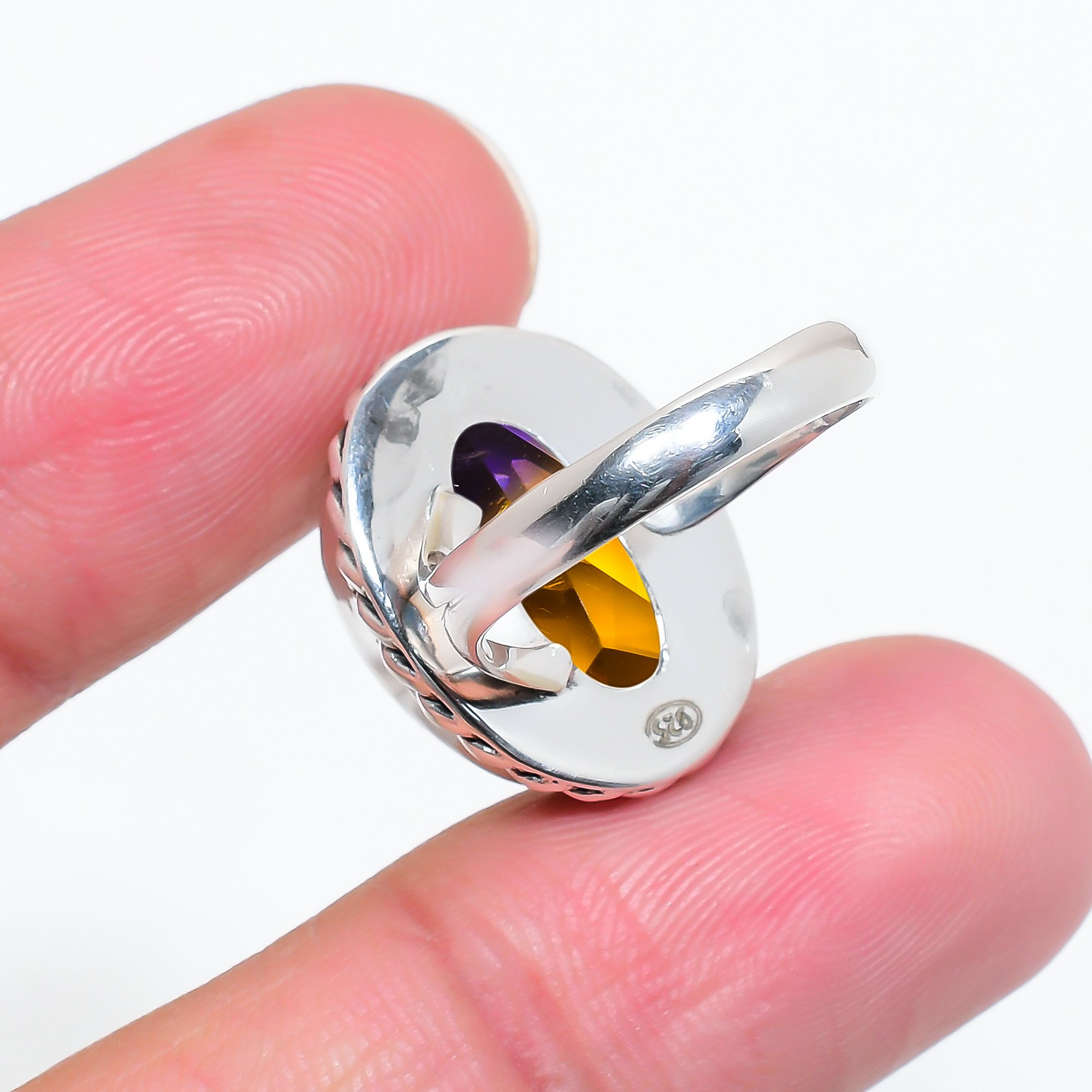 Ametrine - Simulated 925 Sterling Silver Ring