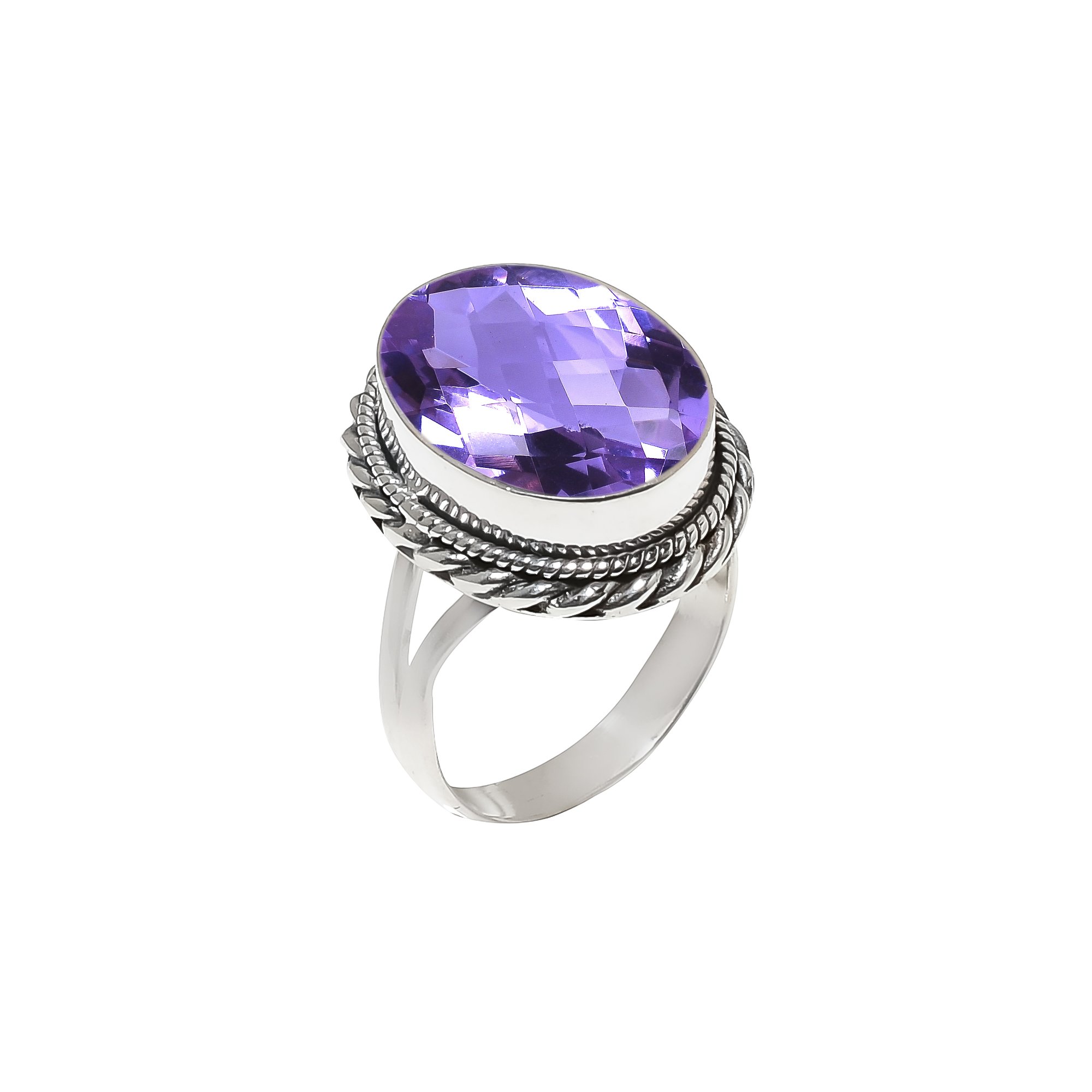 Colour Changing Alexandrite - Simulated 925 Sterling Silver Ring