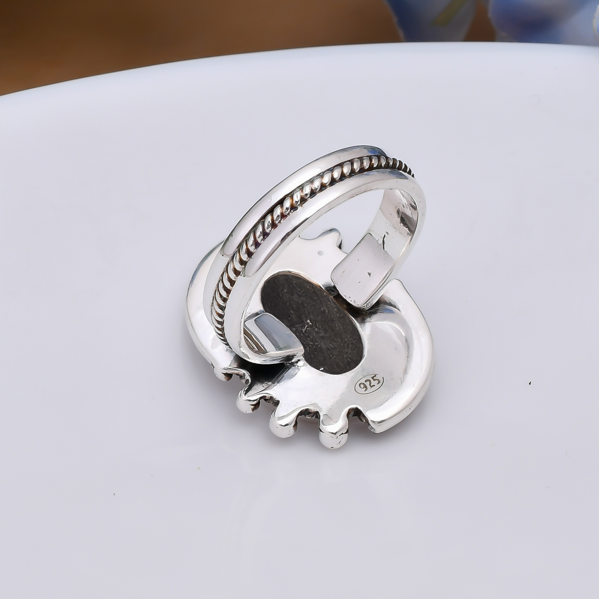 Golden Sheen Obsidian - Mexico 925 Sterling Silver Ring