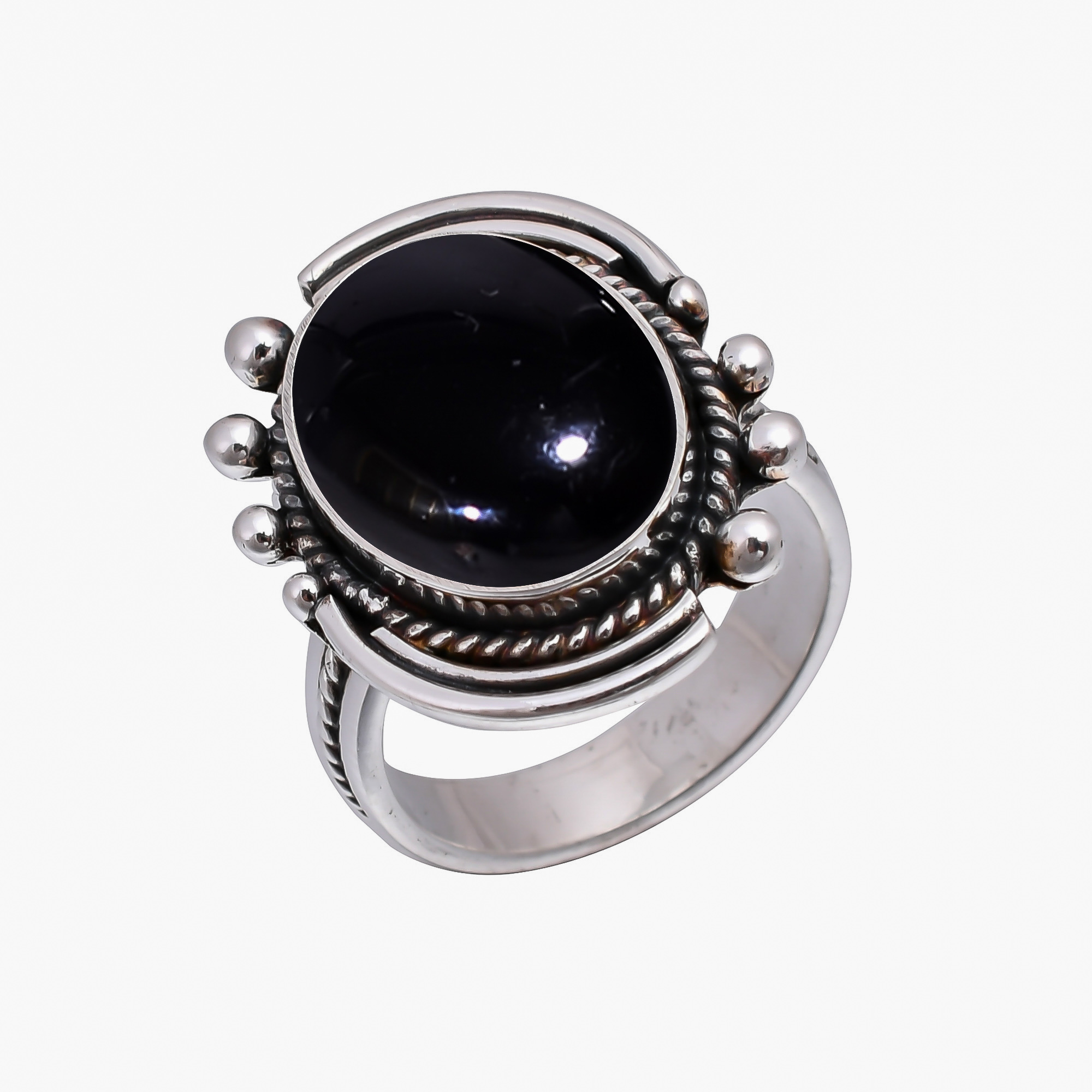 Black Onyx - Brazil 925 Sterling Silver Ring
