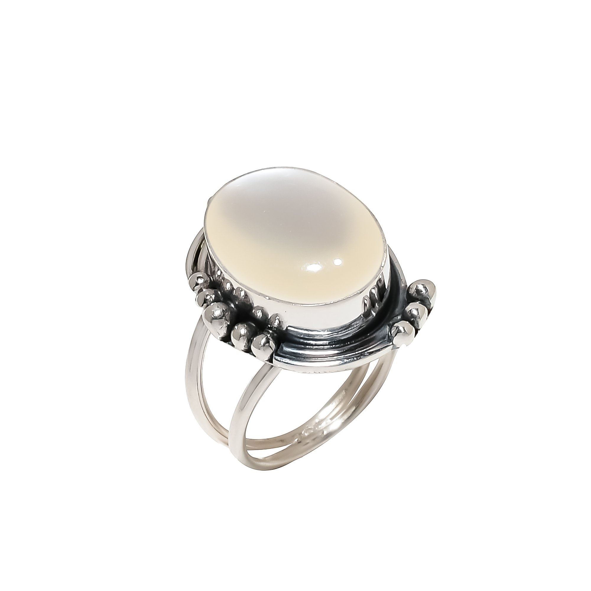 Mabe Pearl - Simulated 925 Sterling Silver Ring