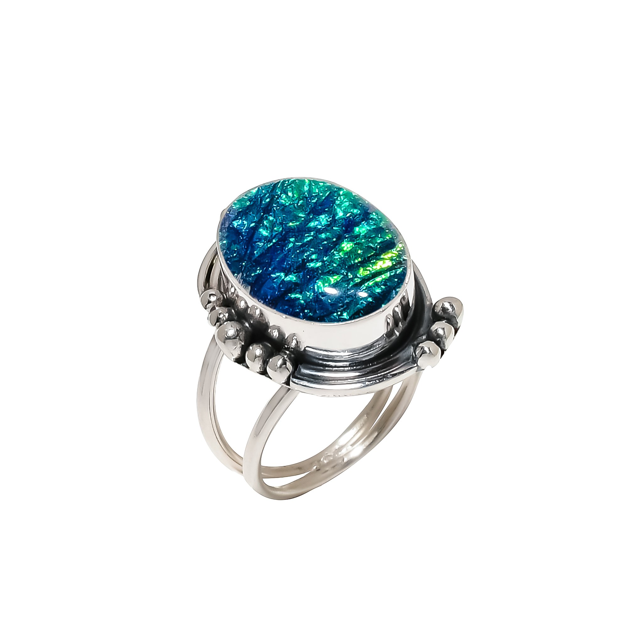 Triplet Opal - Simulated 925 Sterling Silver Ring