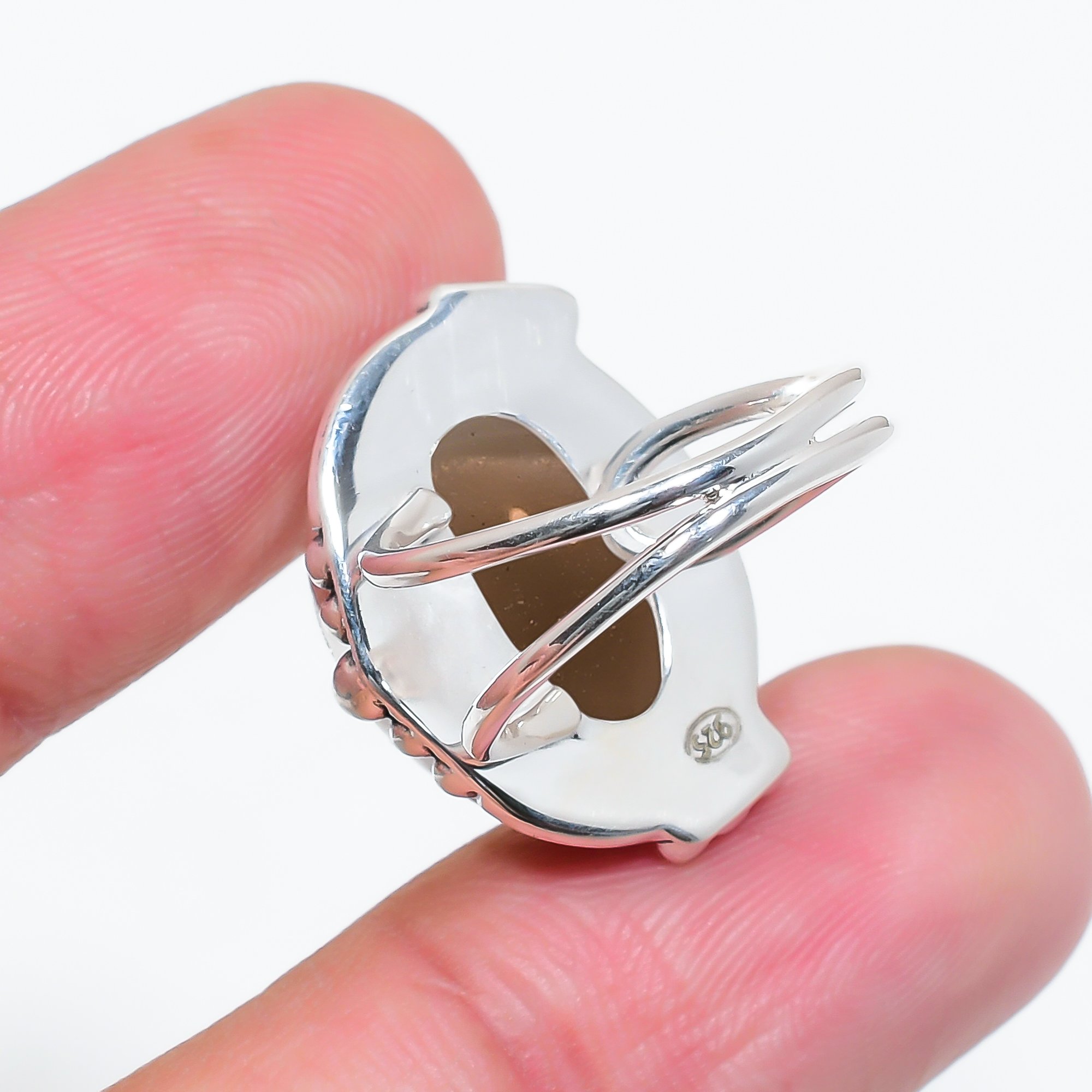 Smoky Quartz - Brazil 925 Sterling Silver Ring