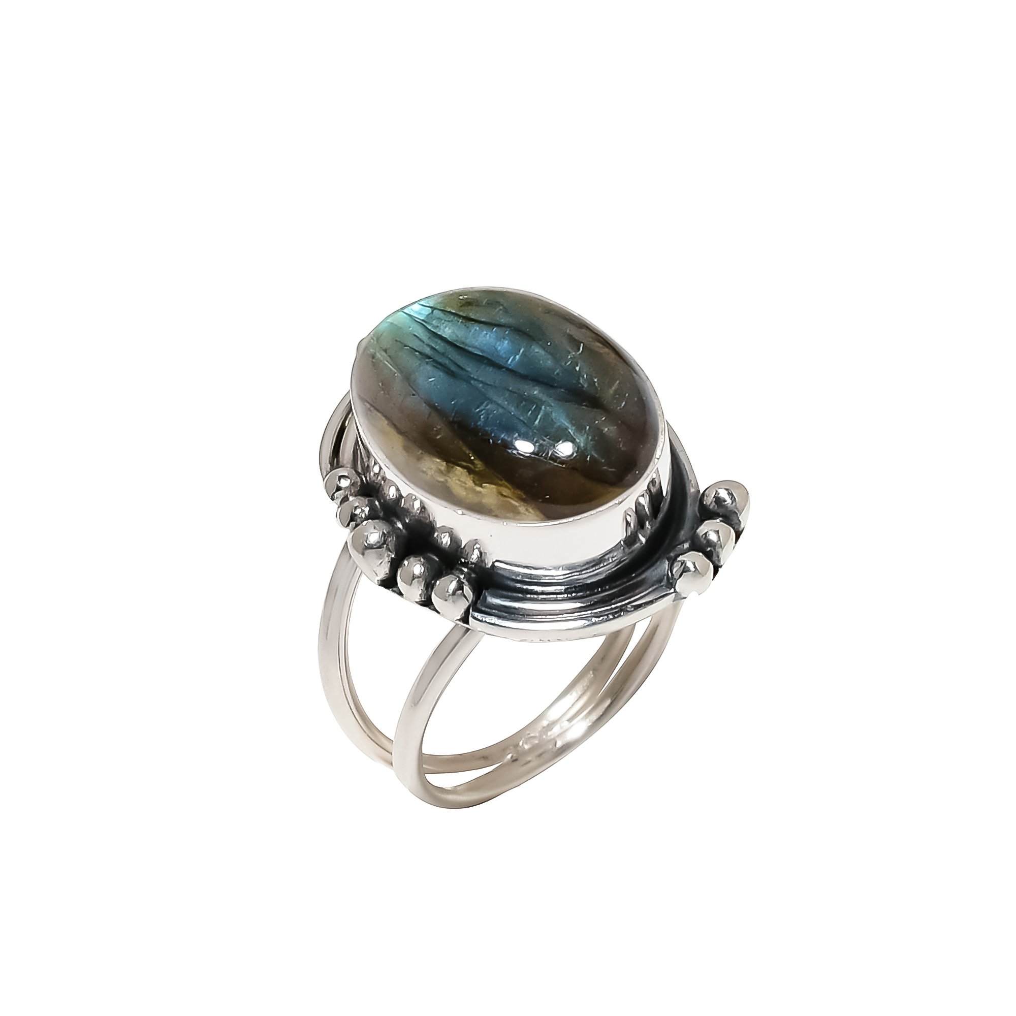 Labradorite - Madagascar 925 Sterling Silver Ring