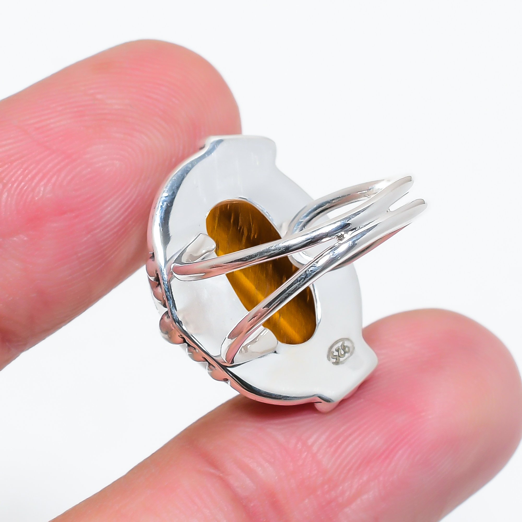 Yellow Tiger Eye - South Africa 925 Sterling Silver Ring