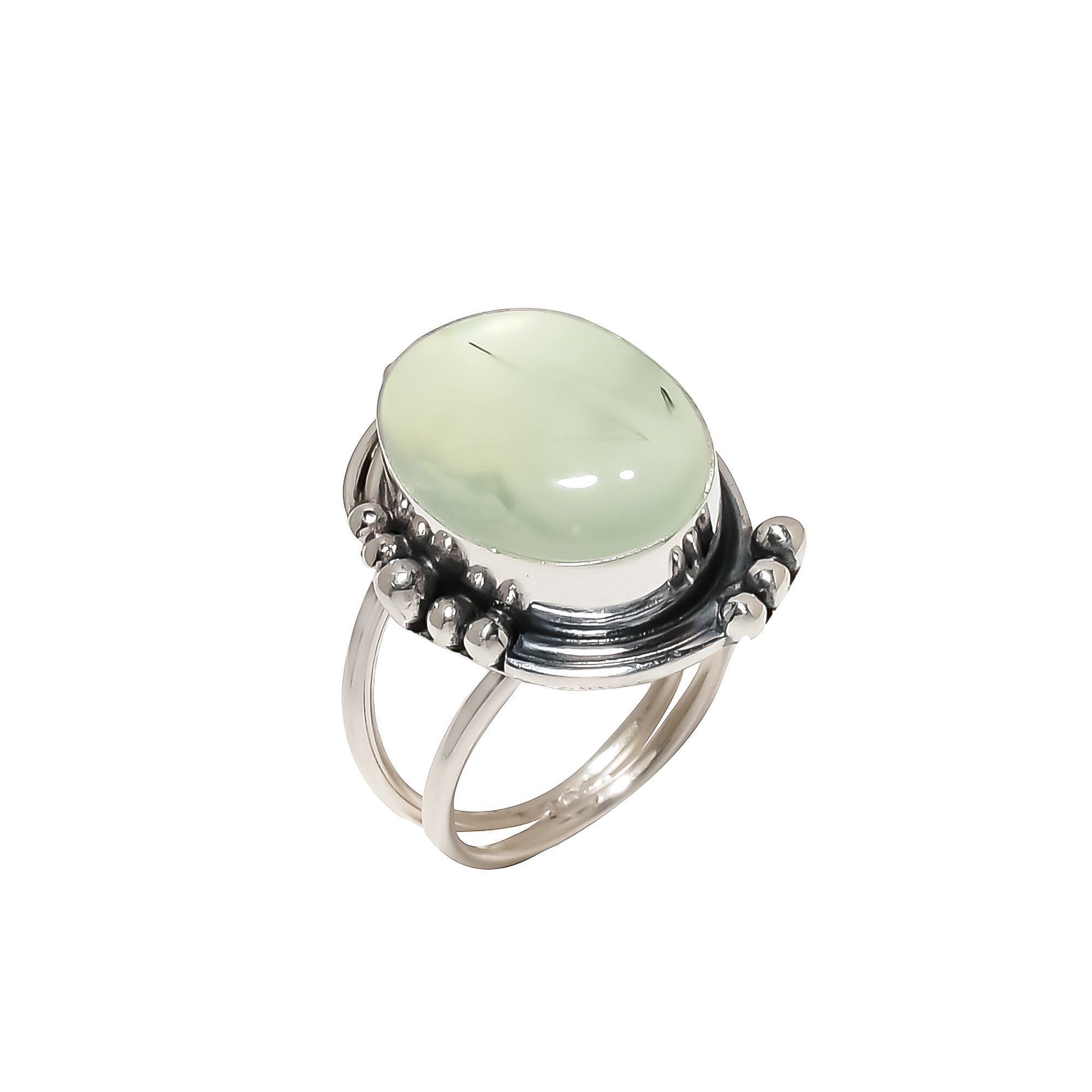 Prehnite - South Africa 925 Sterling Silver Ring