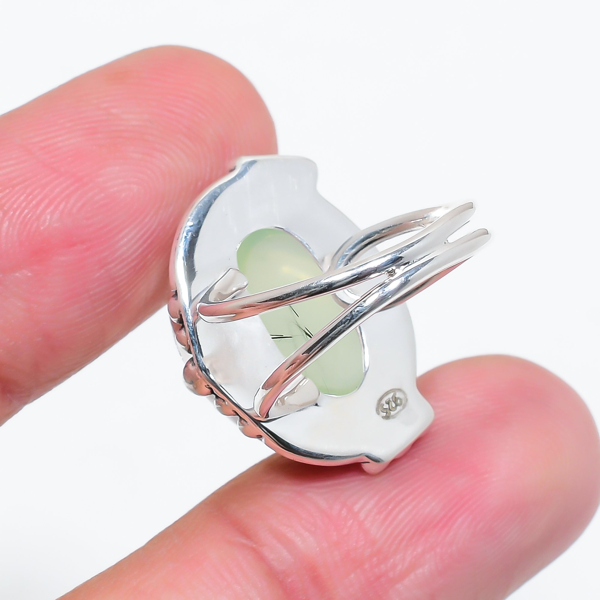 Prehnite - South Africa 925 Sterling Silver Ring