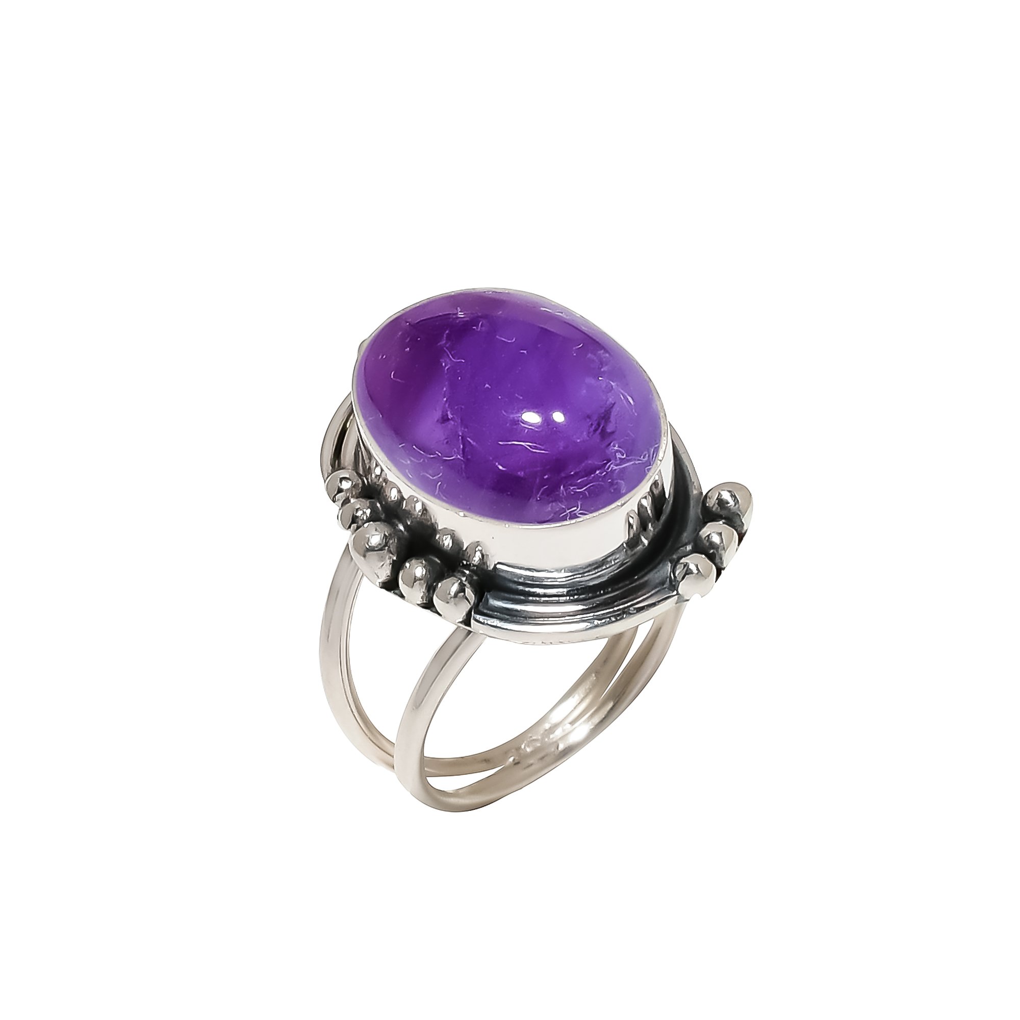 Purple Amethyst - Mashamba 925 Sterling Silver Ring