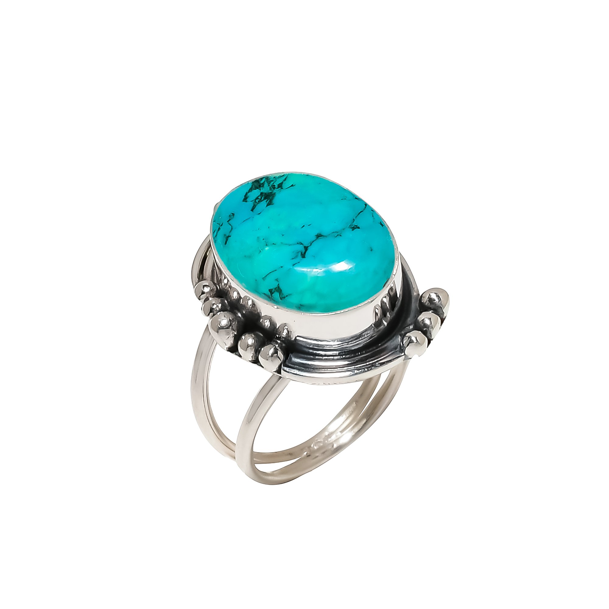 Turquoise - Tibet 925 Sterling Silver Ring