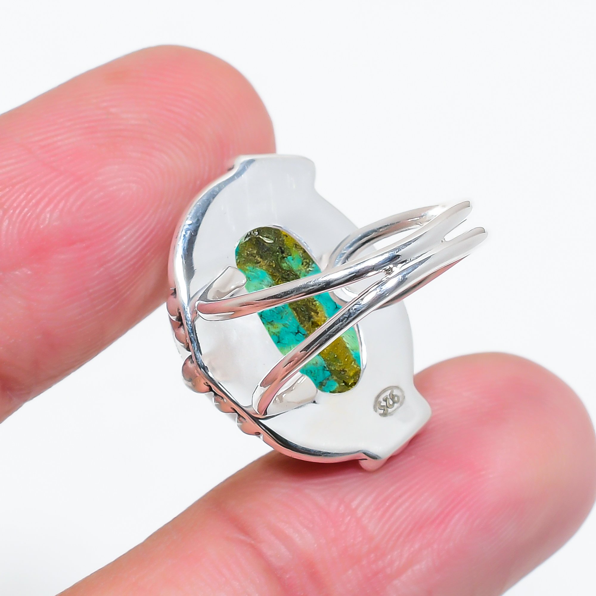 Turquoise - Tibet 925 Sterling Silver Ring