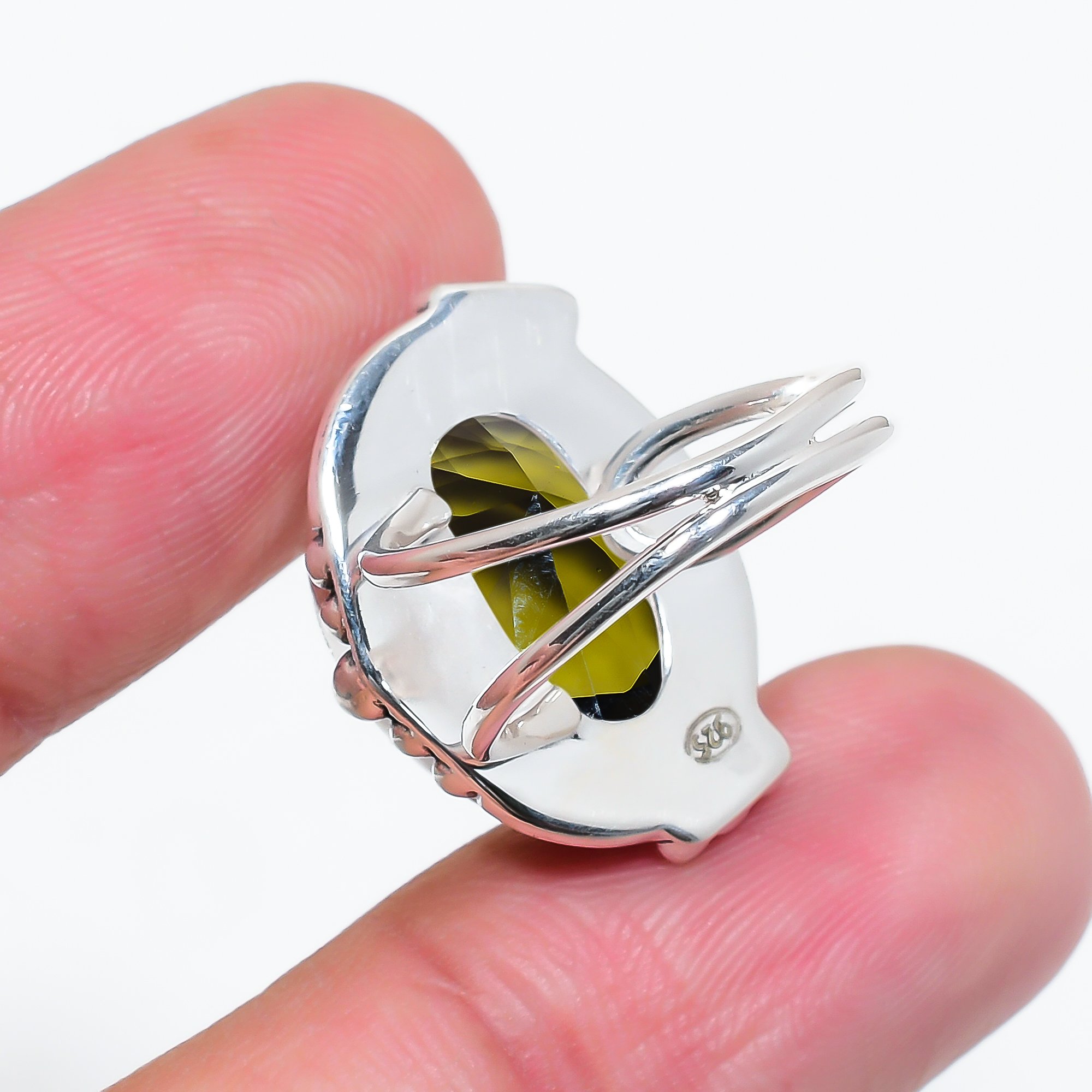 Smokey - Simulated 925 Sterling Silver Ring