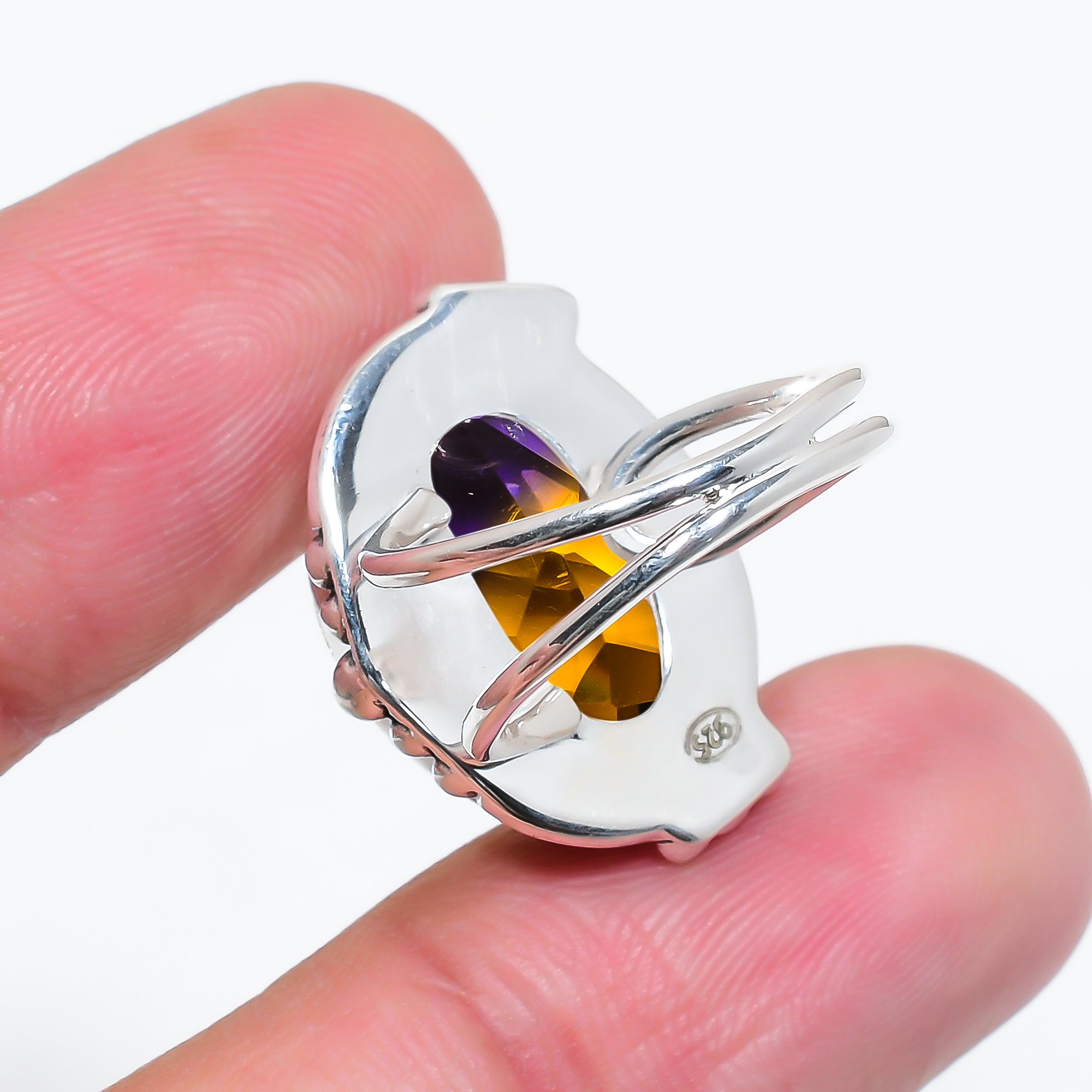 Ametrine - Simulated 925 Sterling Silver Ring