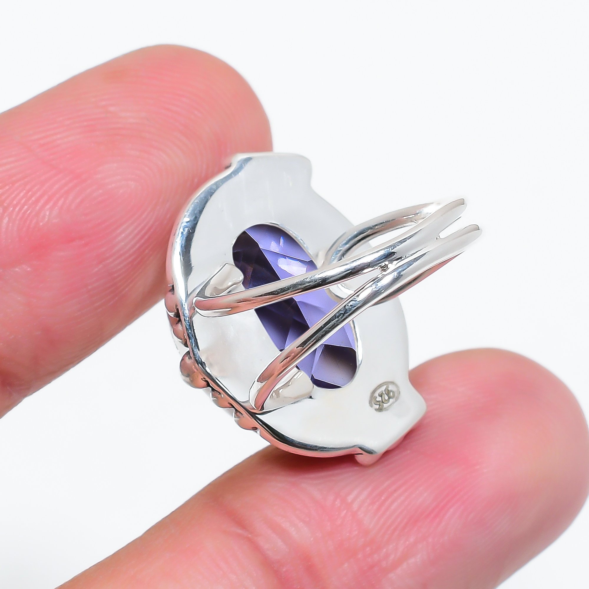 Iolite - Simulated 925 Sterling Silver Ring