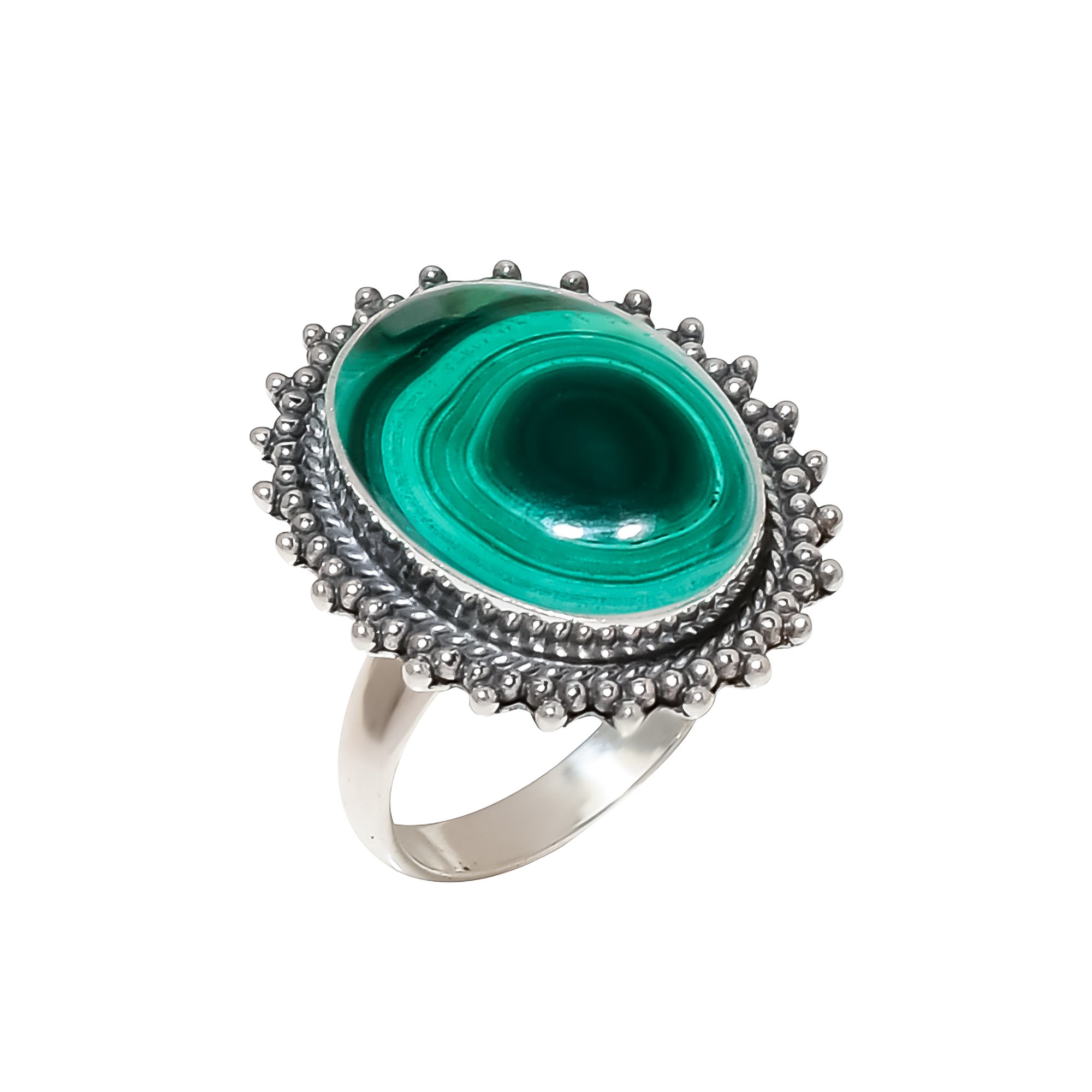 Malachite - Congo 925 Sterling Silver Ring