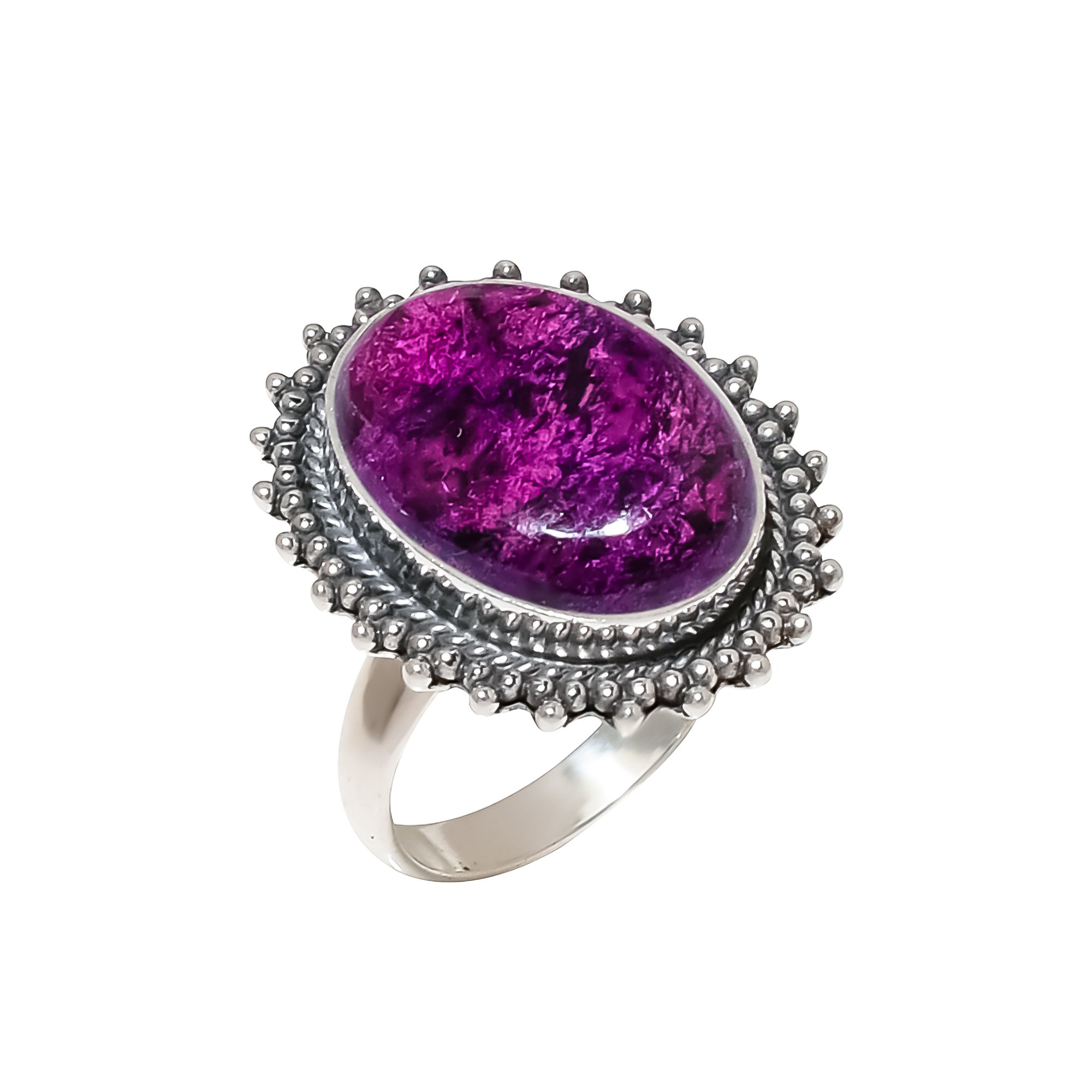 Purpurite - Faires Tin Mine 925 Sterling Silver Ring