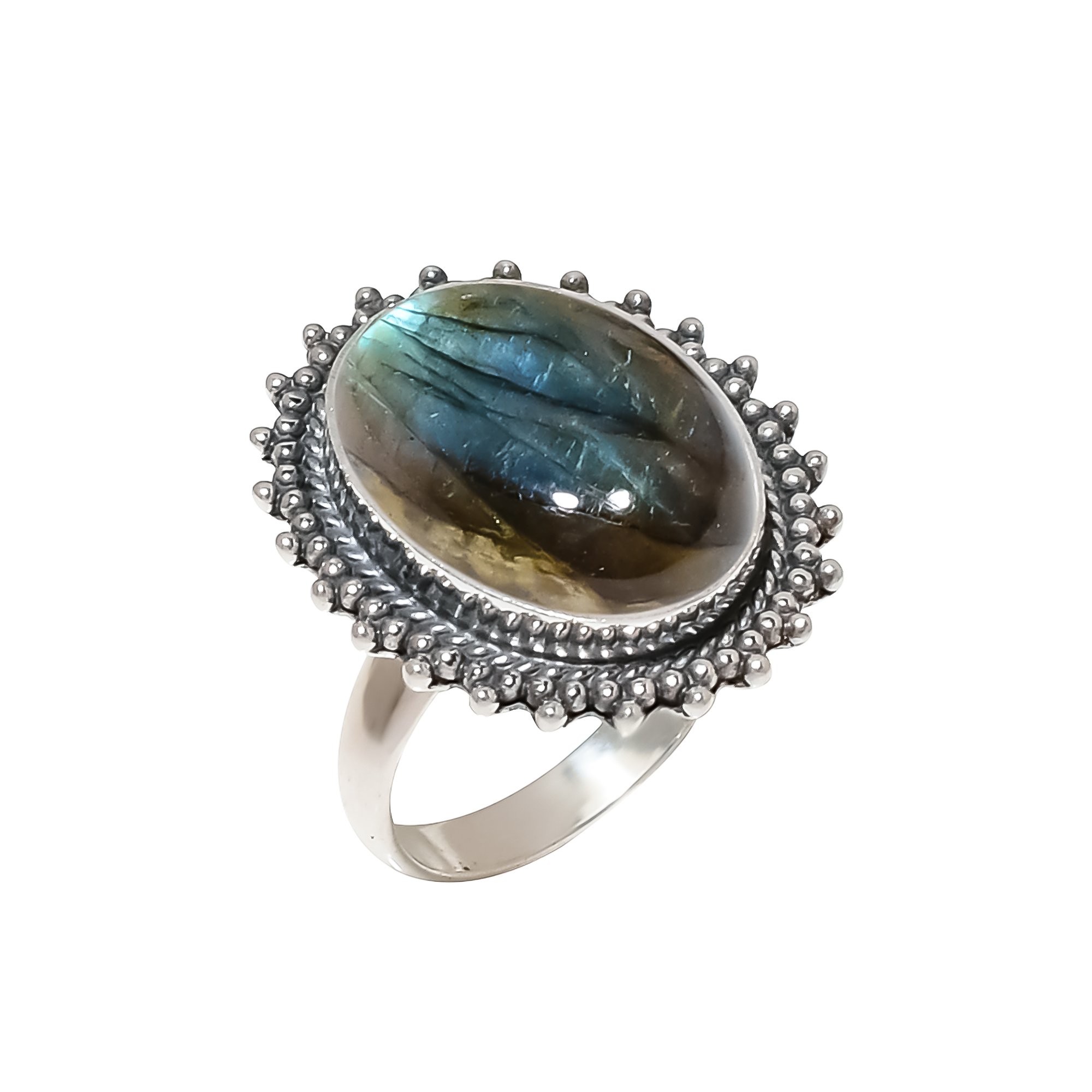 Labradorite - Madagascar 925 Sterling Silver Ring