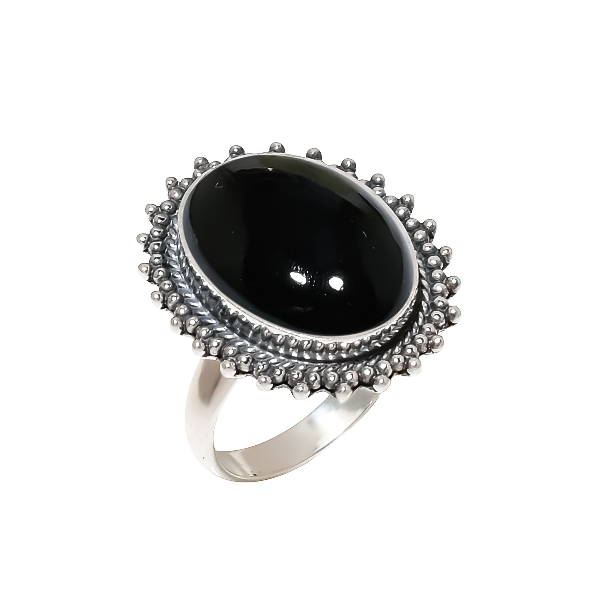 Black Onyx - Brazil 925 Sterling Silver Ring