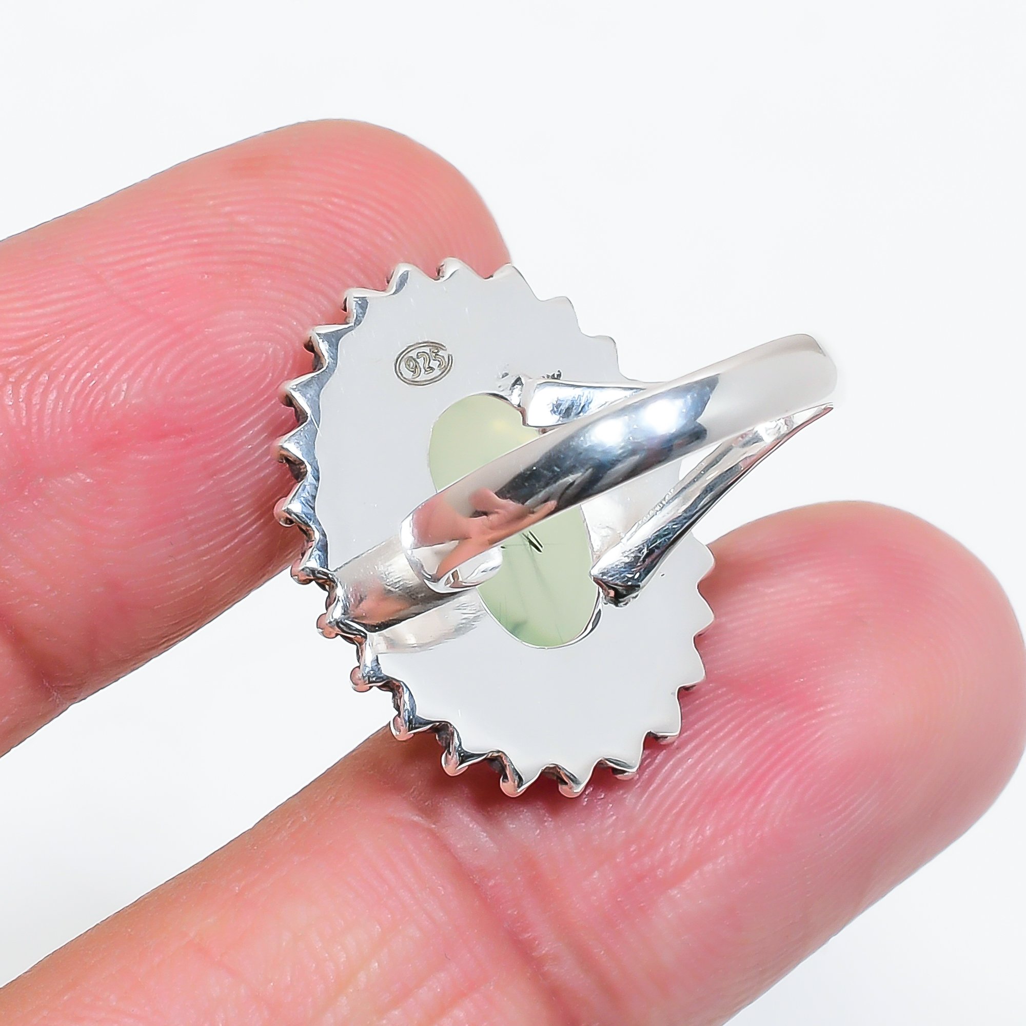Prehnite - South Africa 925 Sterling Silver Ring