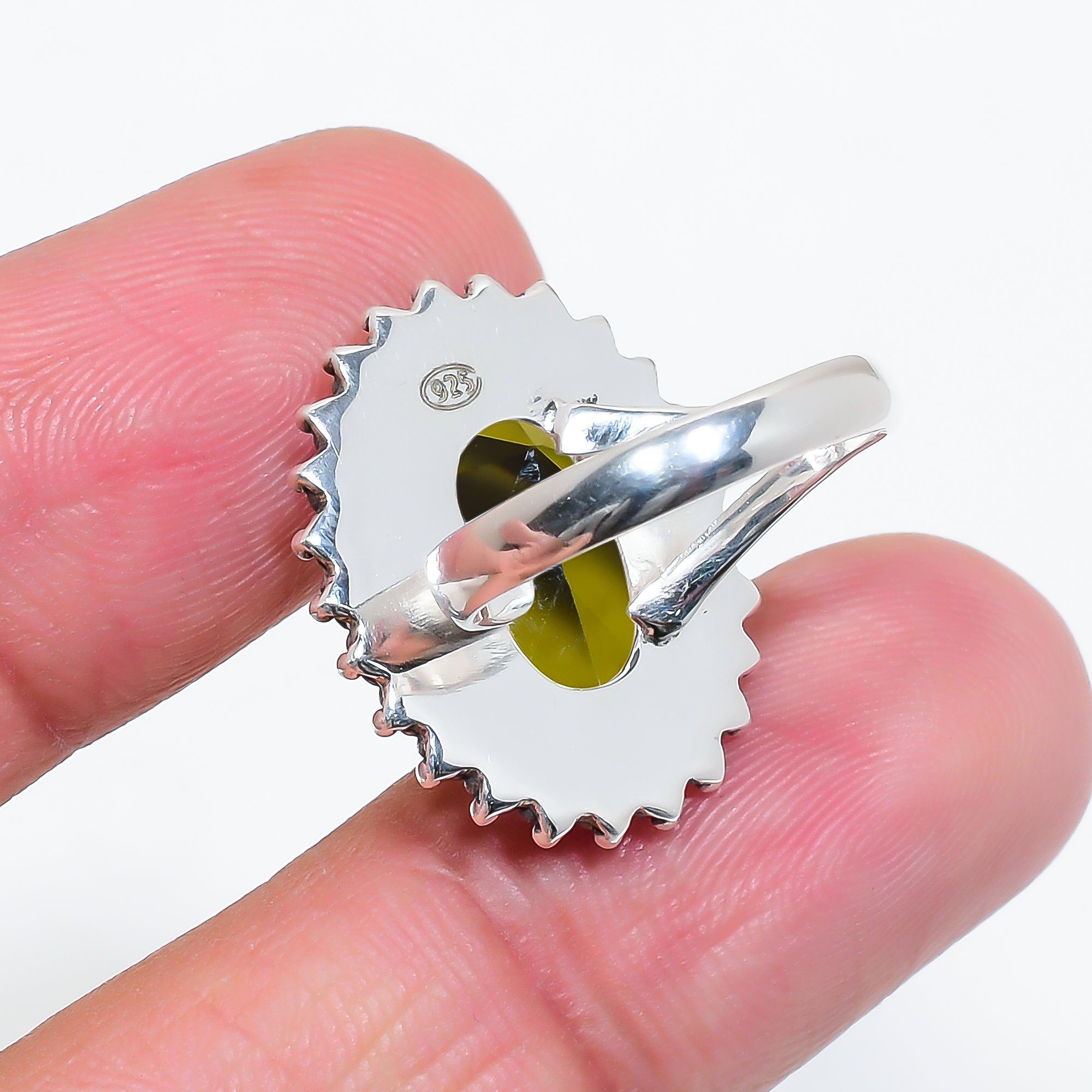 Smokey - Simulated 925 Sterling Silver Ring