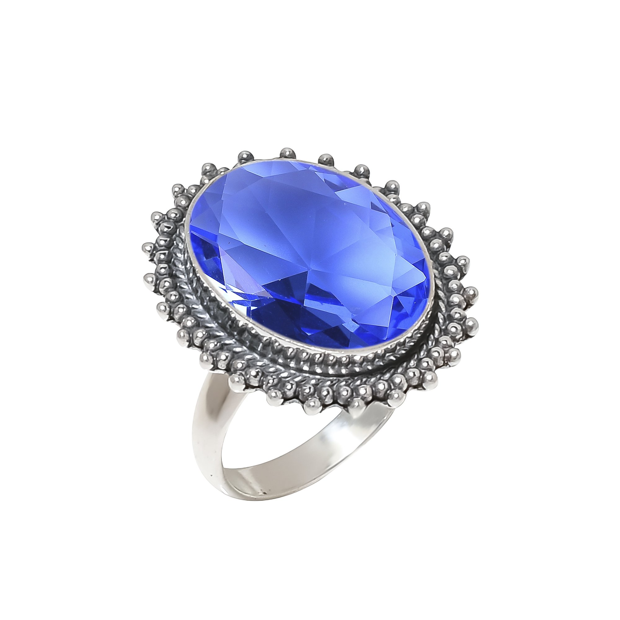 Tanzanite - Simulated 925 Sterling Silver Ring