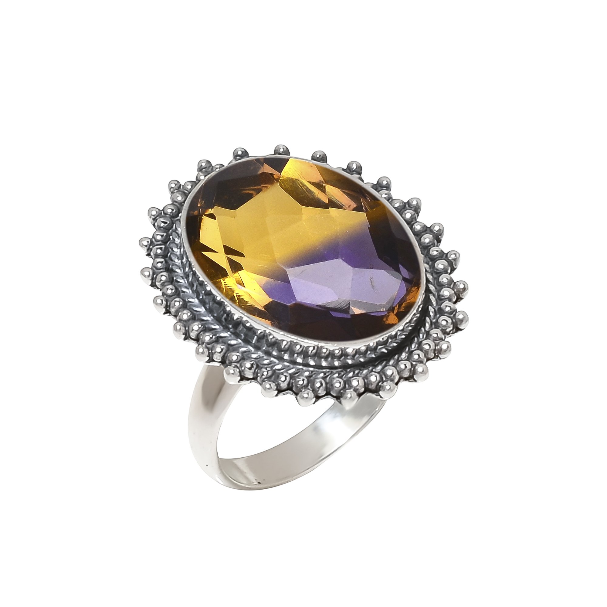 Ametrine - Simulated 925 Sterling Silver Ring