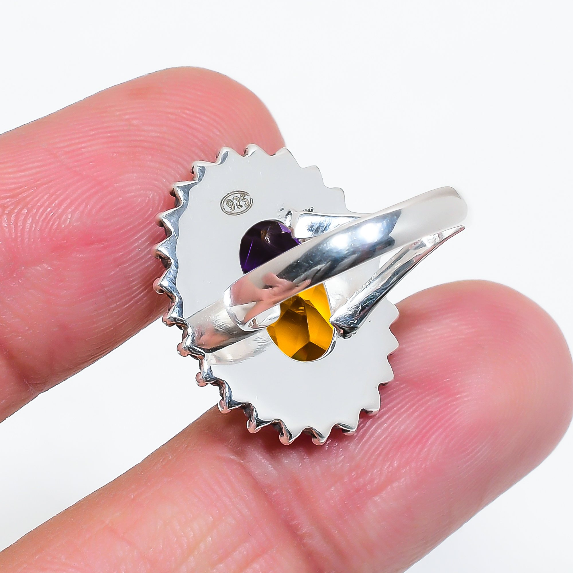 Ametrine - Simulated 925 Sterling Silver Ring