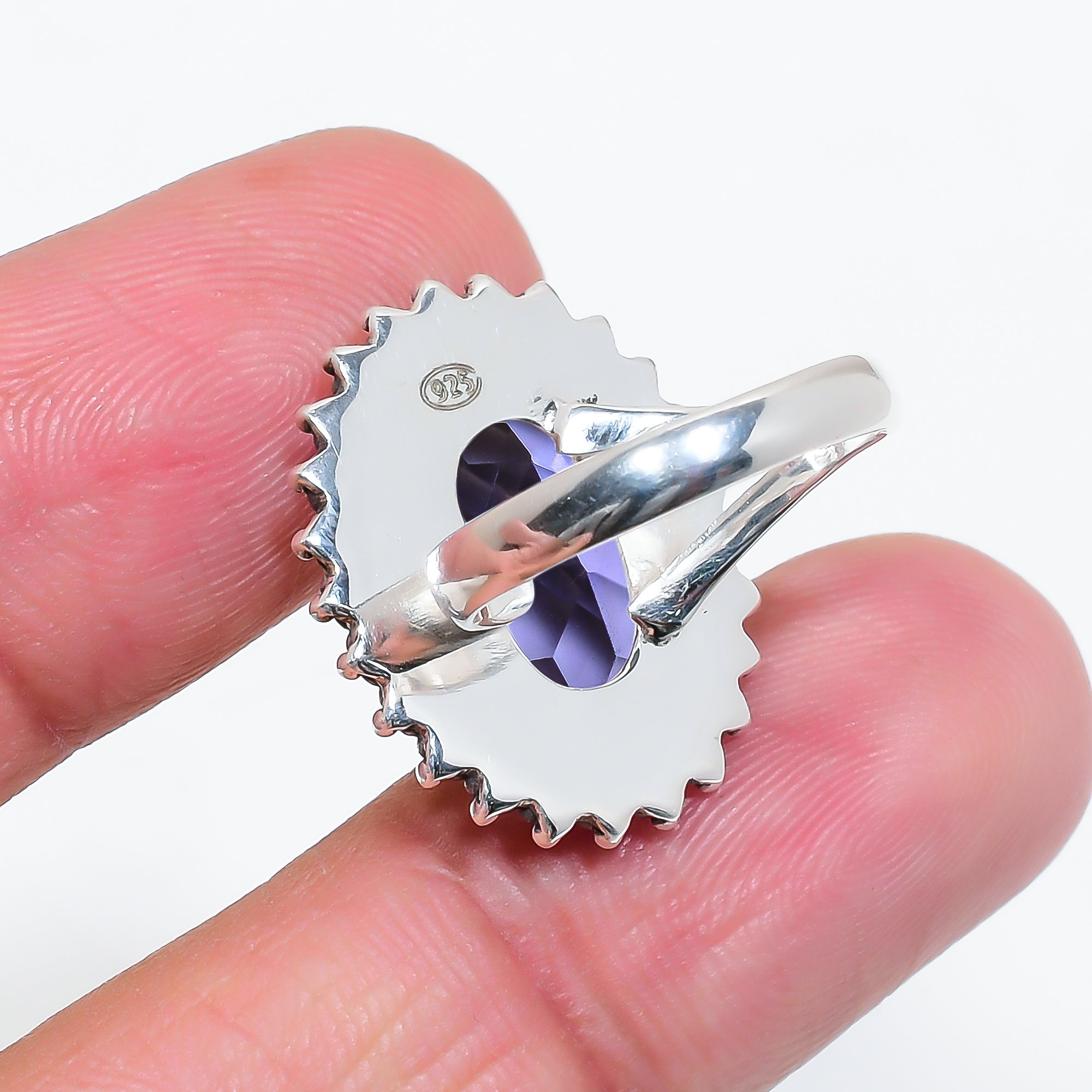 Iolite - Simulated 925 Sterling Silver Ring