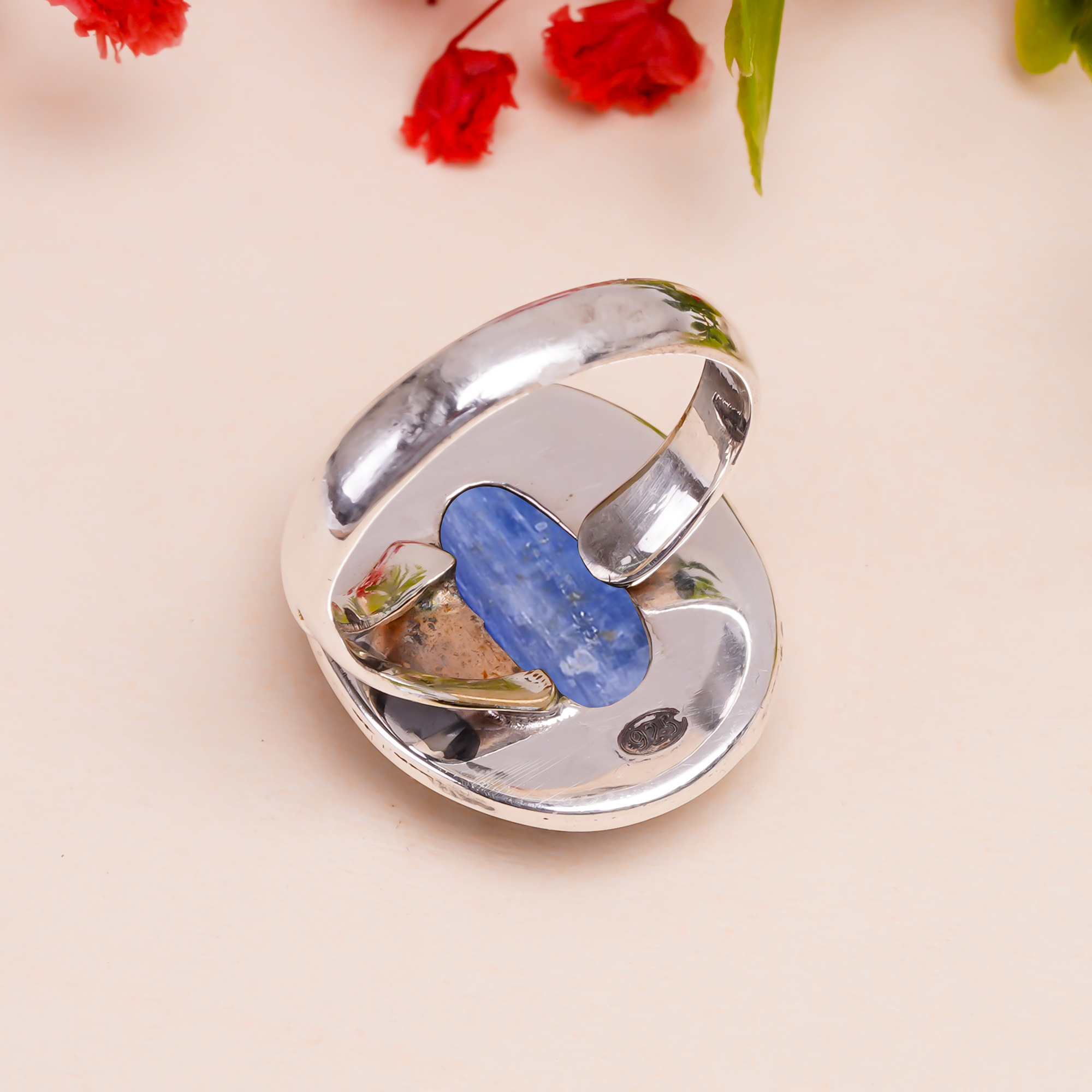 Kyanite - Nepal Gemstone 925 Sterling Silver Ring