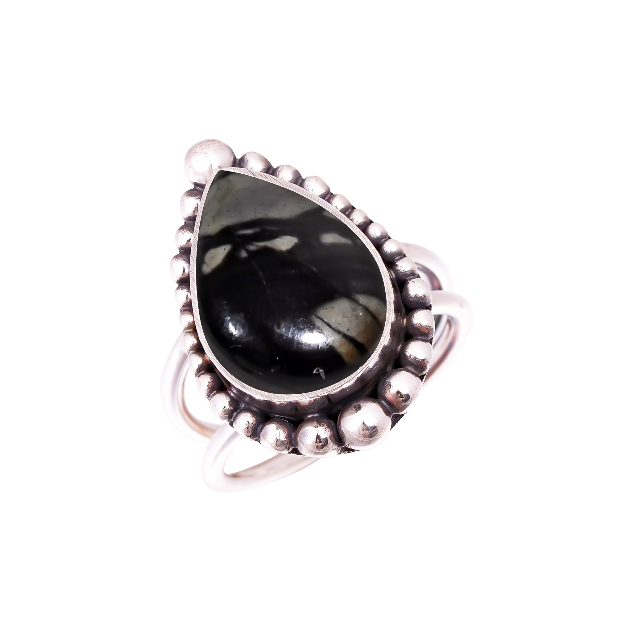 Picasso Jasper - Utah Gemstone 925 Sterling Silver Ring