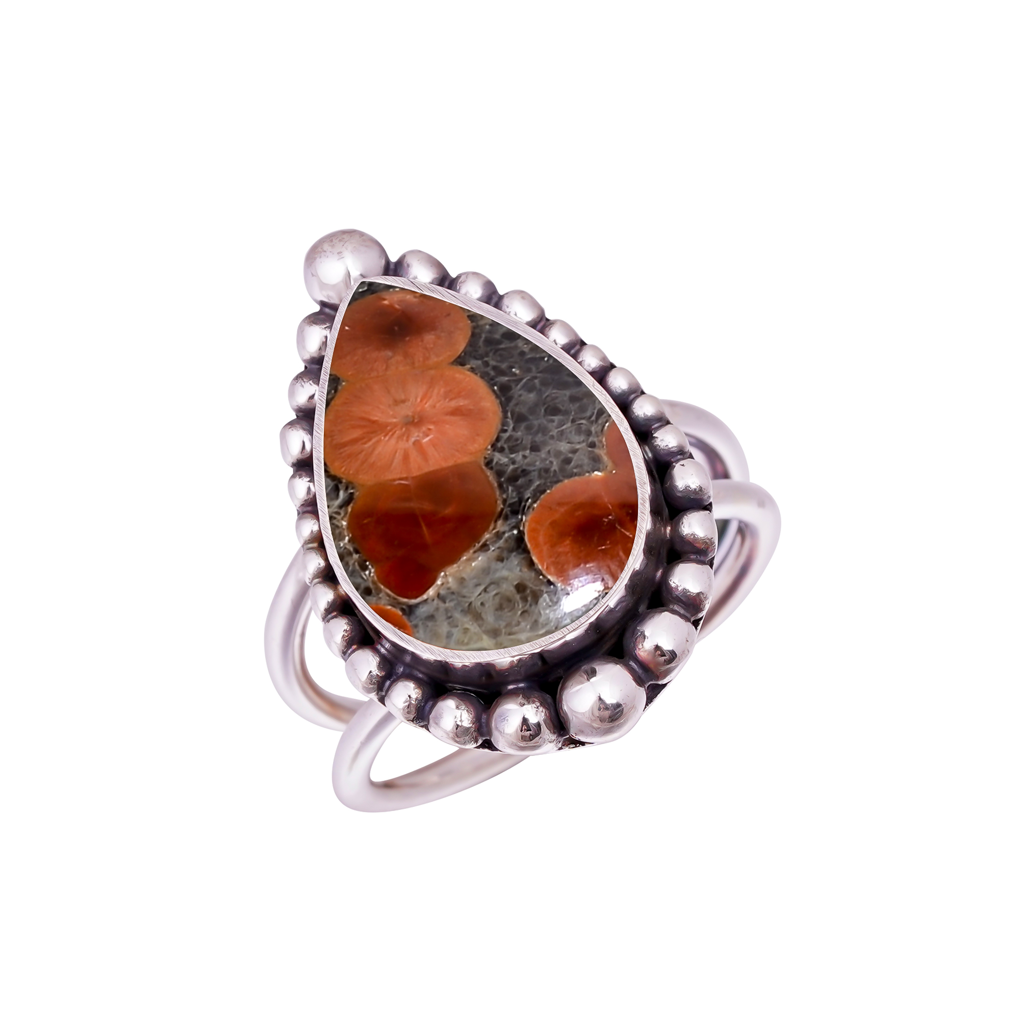 Peanut Obsidian - Sonora Gemstone 925 Sterling Silver Ring