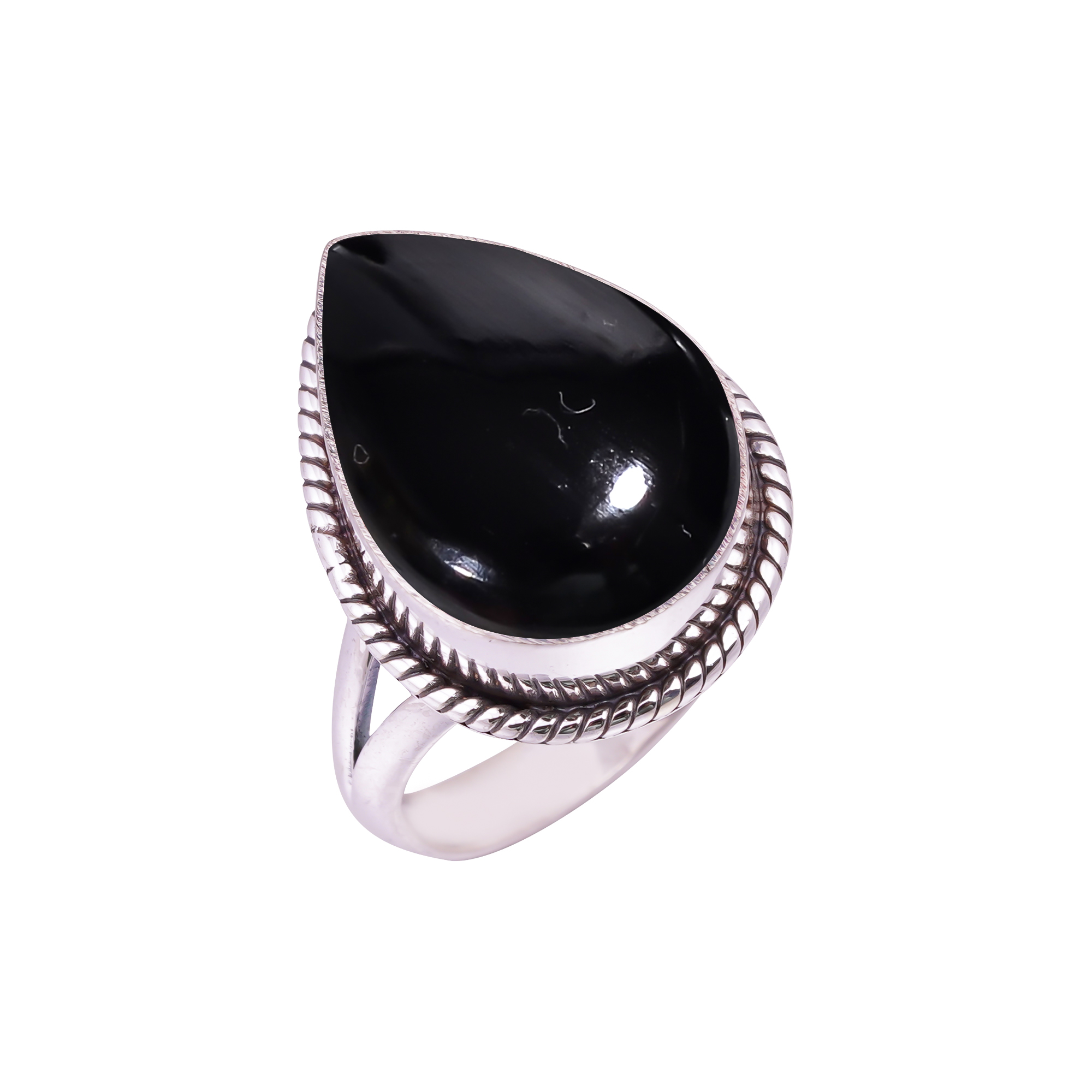 Black Onyx - Brazil Gemstone 925 Sterling Silver Ring