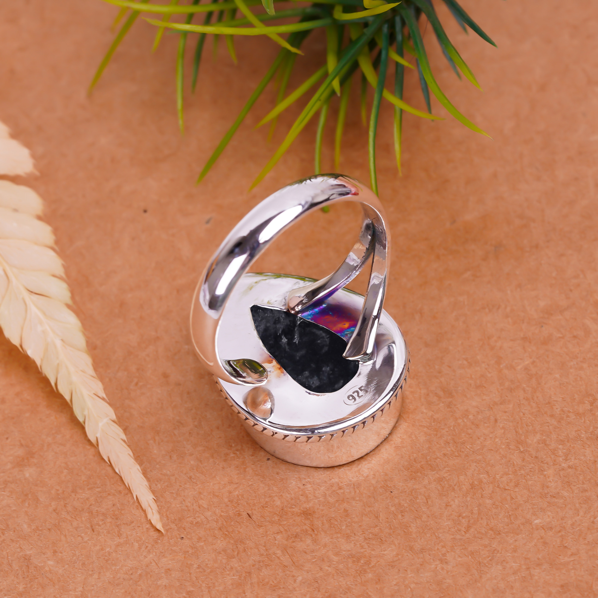 Black Onyx - Brazil Gemstone 925 Sterling Silver Ring