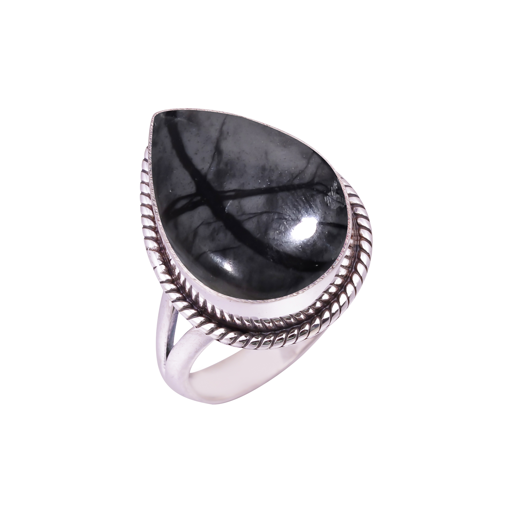 Picasso Jasper - Utah Gemstone 925 Sterling Silver Ring