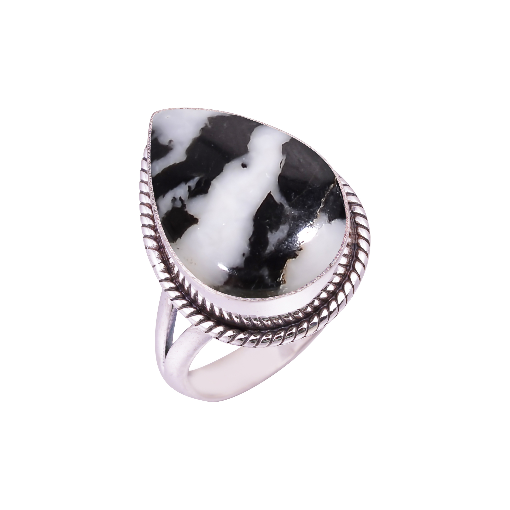 White Buffalo Turquoise - Nevada Gemstone 925 Sterling Silver Ring